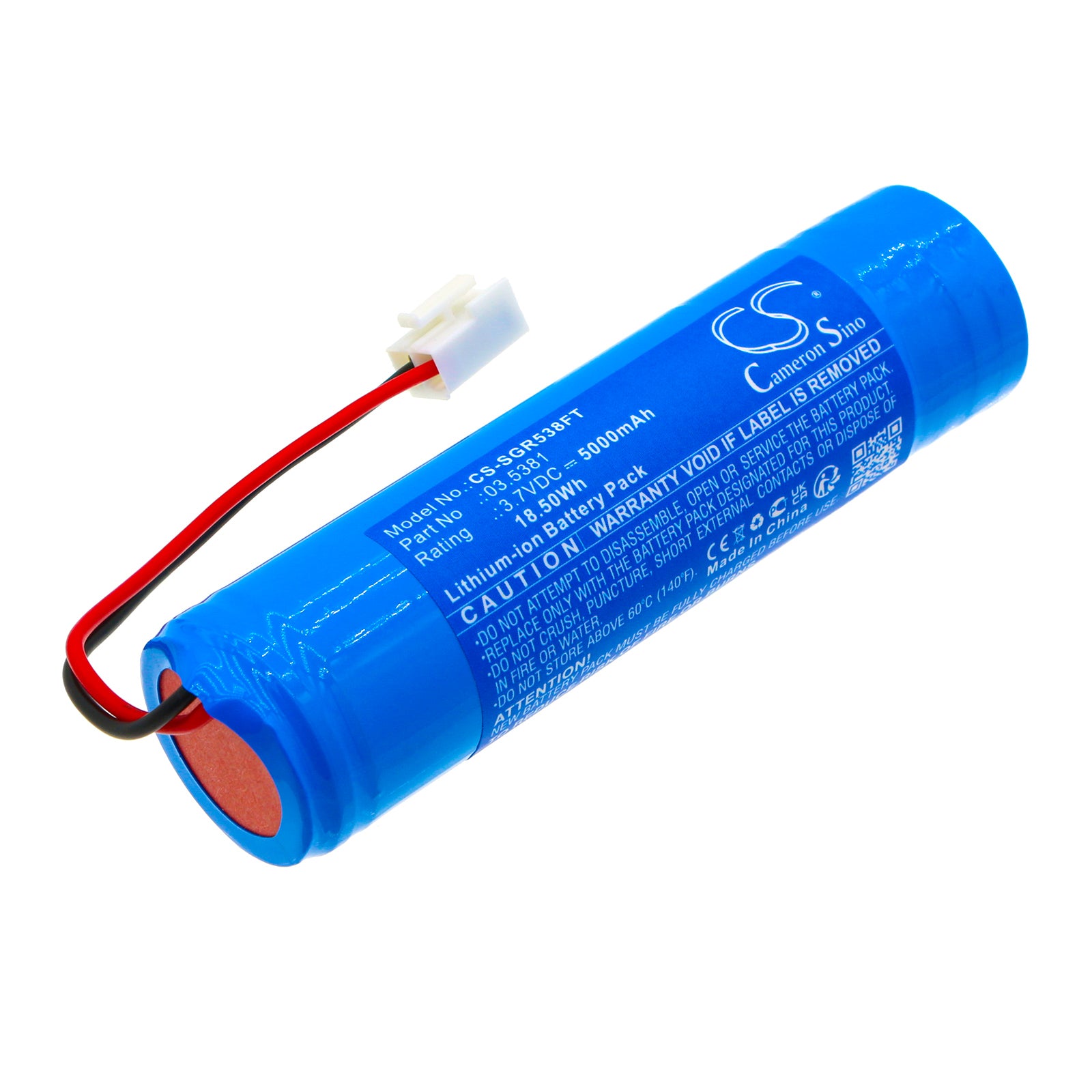 Li-ion, Flashlight Battery fits Scangrip 03.5439, Nova R, 3.7V, 5000mAh Flashlight Cameron Sino Technology Limited