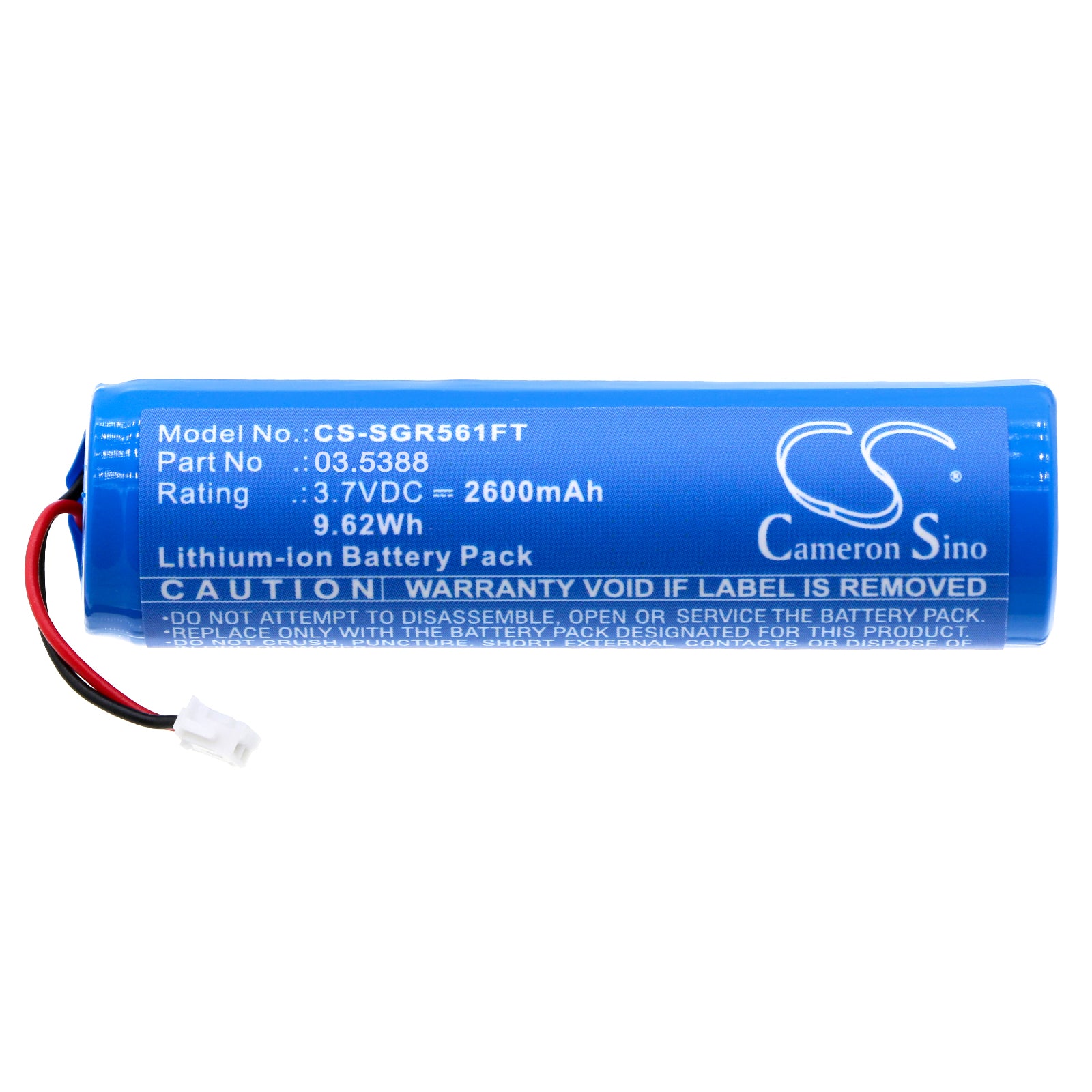 Li-ion, Flashlight Battery fits Scangrip 03.5612, Slim, 3.7V, 2600mAh Flashlight Cameron Sino Technology Limited