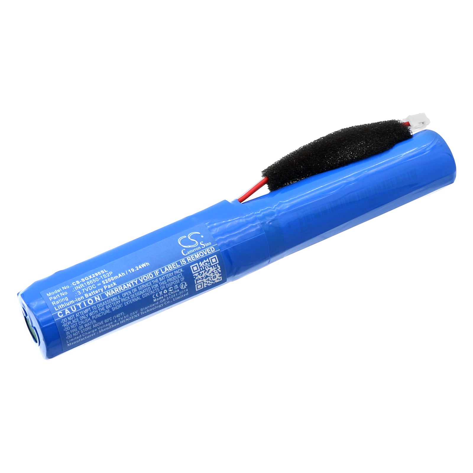 Li-ion, Speaker Battery fits Sharp Gx-bt280, Gx-bt290, 3.7V, 5200mAh Speaker Cameron Sino Technology Limited
