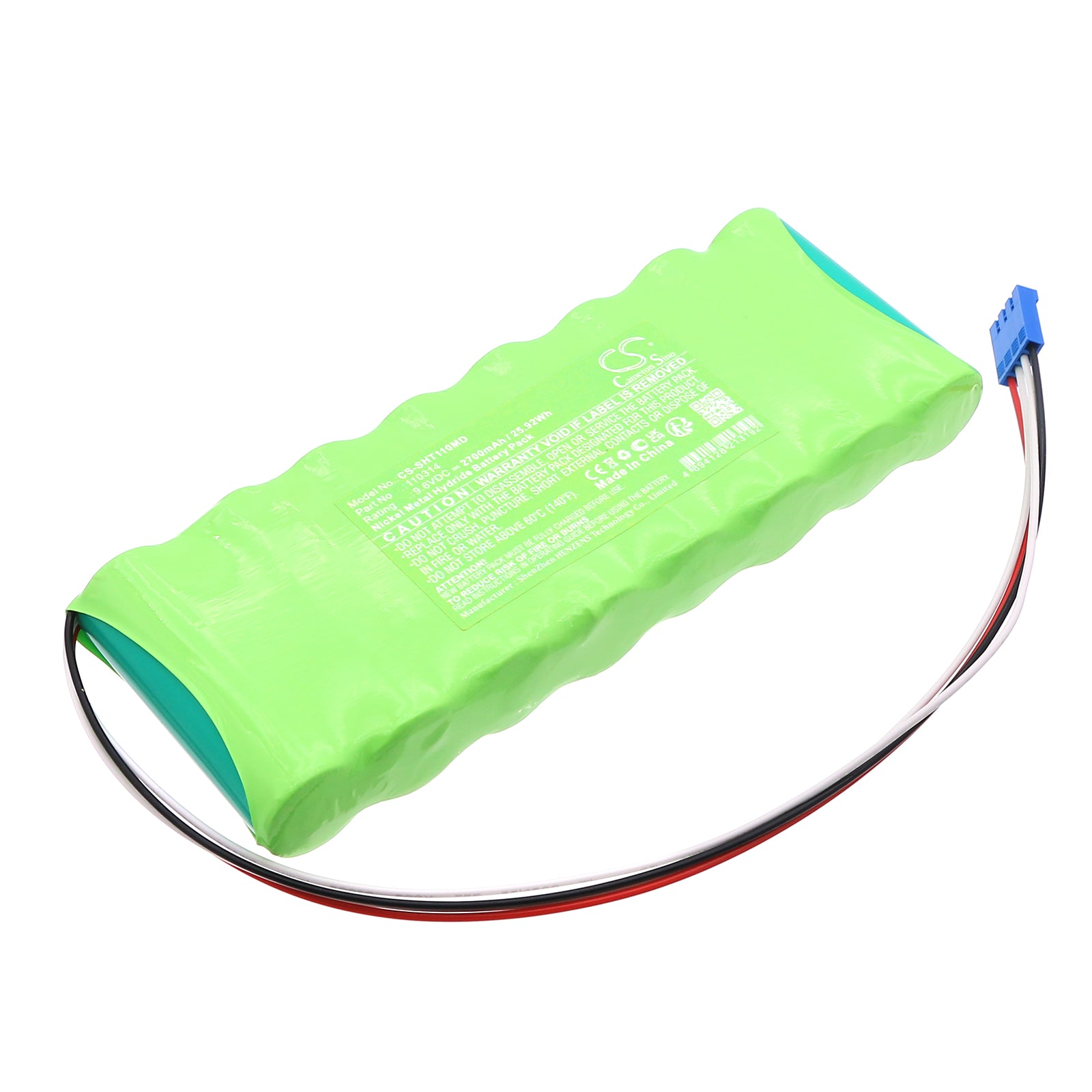 9.6V, Ni-MH, 2700mAh, Battery fits Schiller AT-10 Plus EKG Machine, AT10 plus, 25.92Wh Medical Cameron Sino Technology Limited