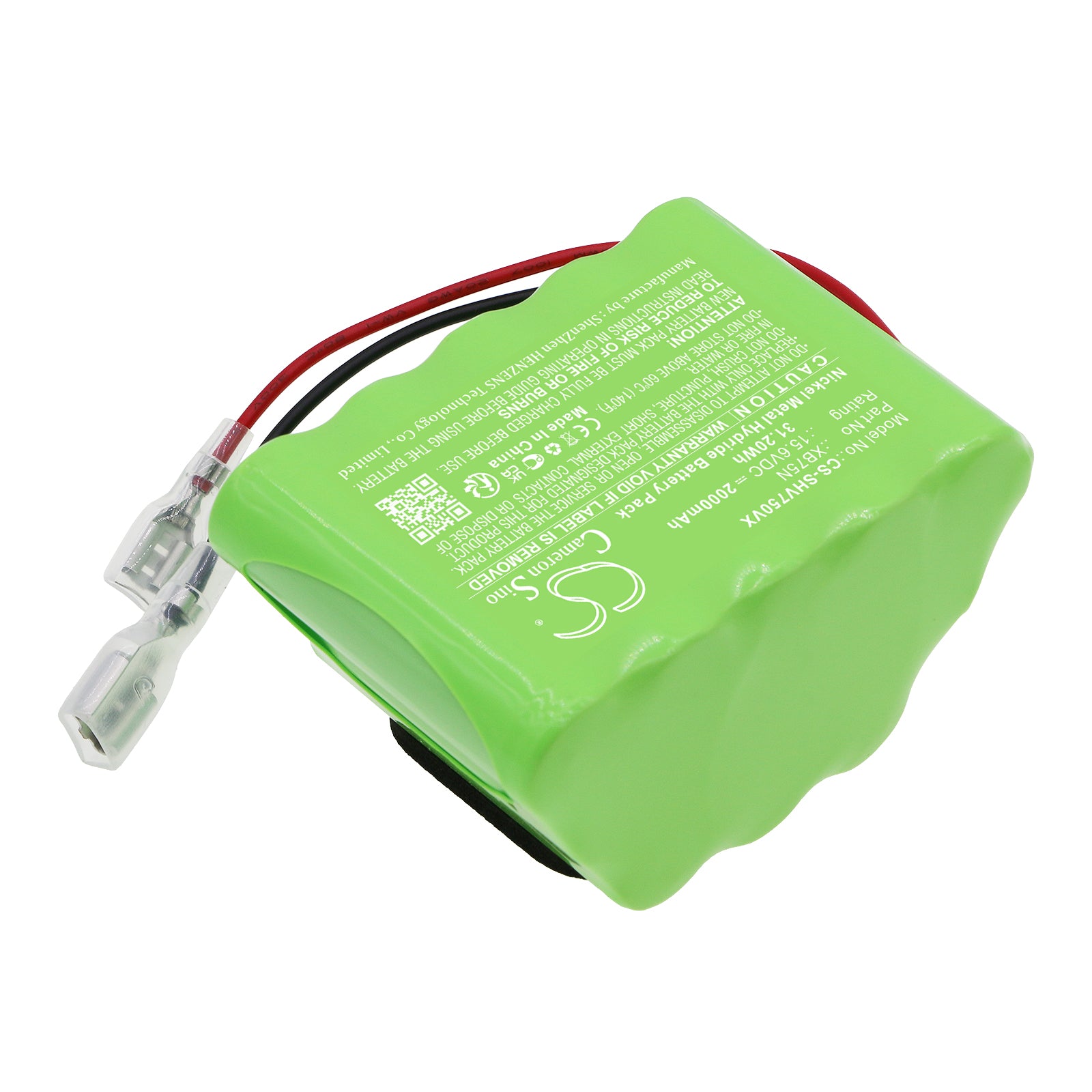 Ni-MH, Vacuum Battery fits Shark Sv70z, Sv75, 15.6V, 2000mAh Vacuum Cameron Sino Technology Limited
