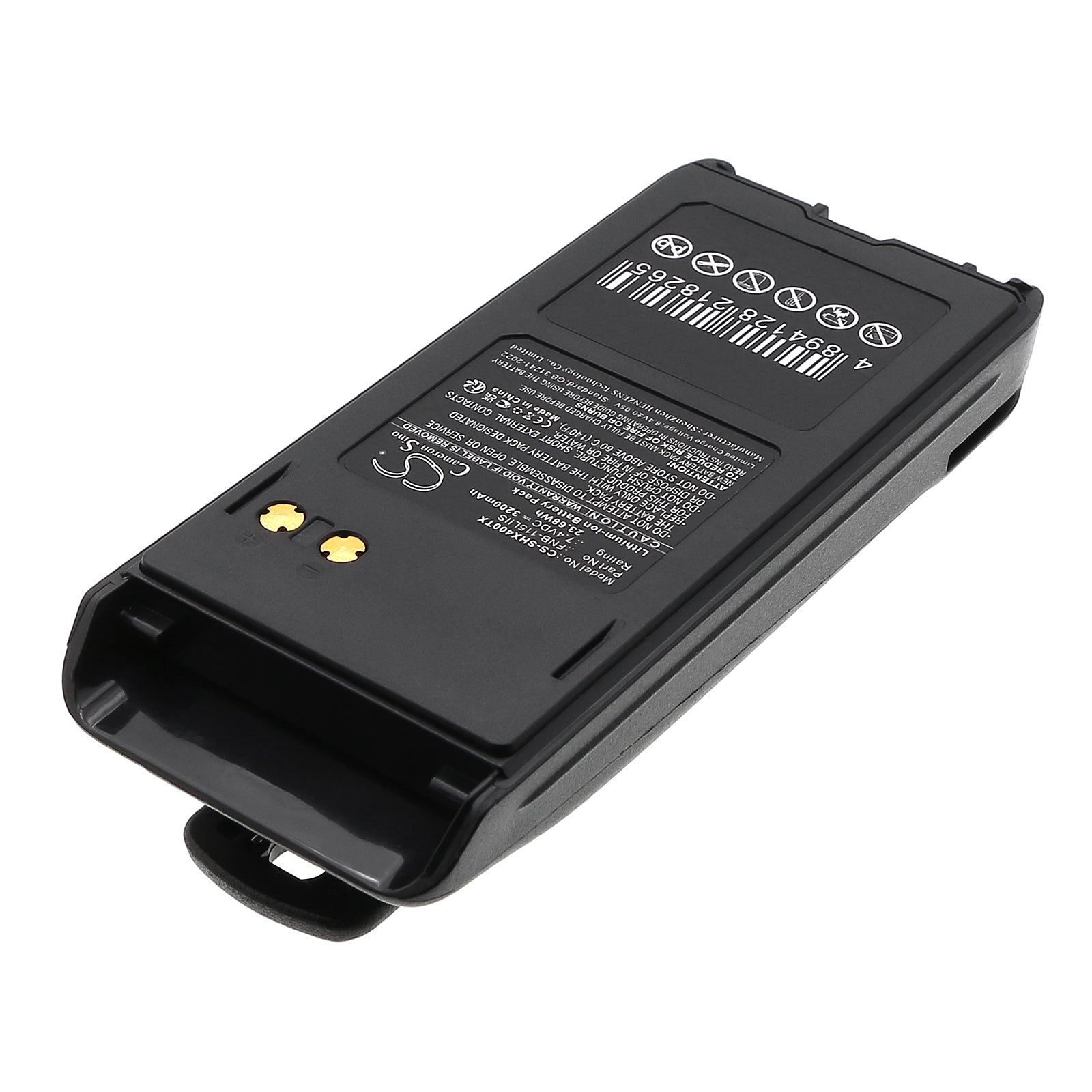 7.4V, Li-ion, 3200mAh, Battery fits Standard Horizon HX400IS, HX400, 23.68Wh Two-Way Radio Cameron Sino Technology Limited
