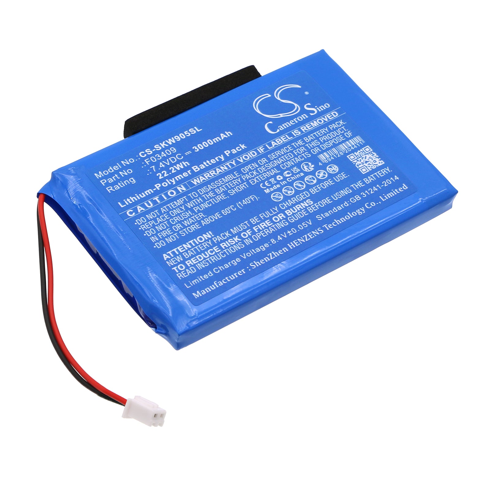 Li-Polymer, Equipment, Survey, Test Battery fits Satlink Ws-6902, Ws-6905, 7.4V, 3000mAh Equipment, Survey, Test Cameron Sino Technology Limited