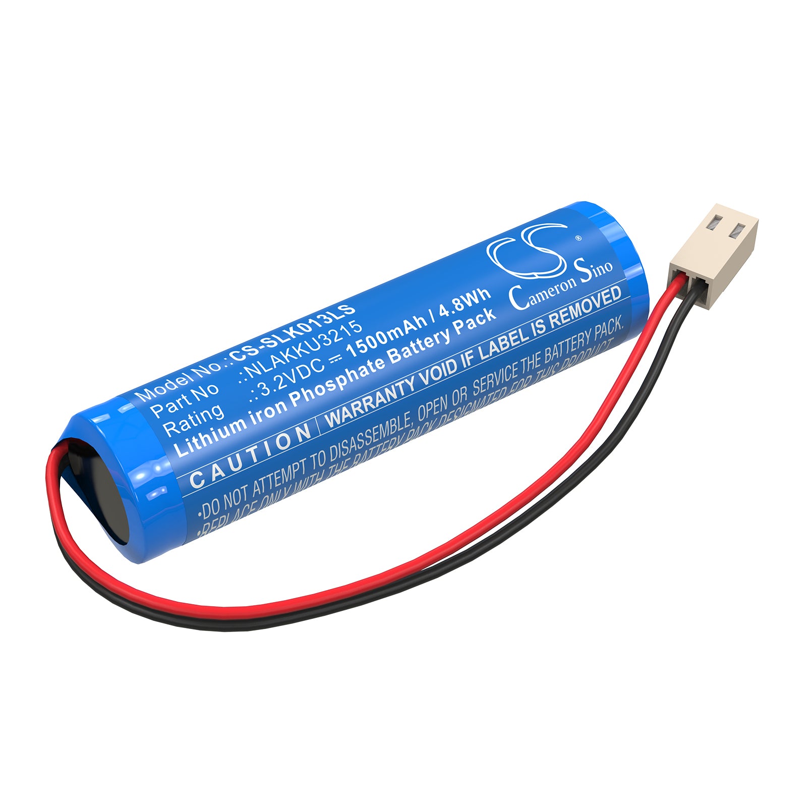3.2V, LiFePO4, 1500mAh, Battery fits Schrack A3U383AT2.V2-S, A3U383AT2.V2-W, 4.8Wh Emergency Lighting Cameron Sino Technology Limited
