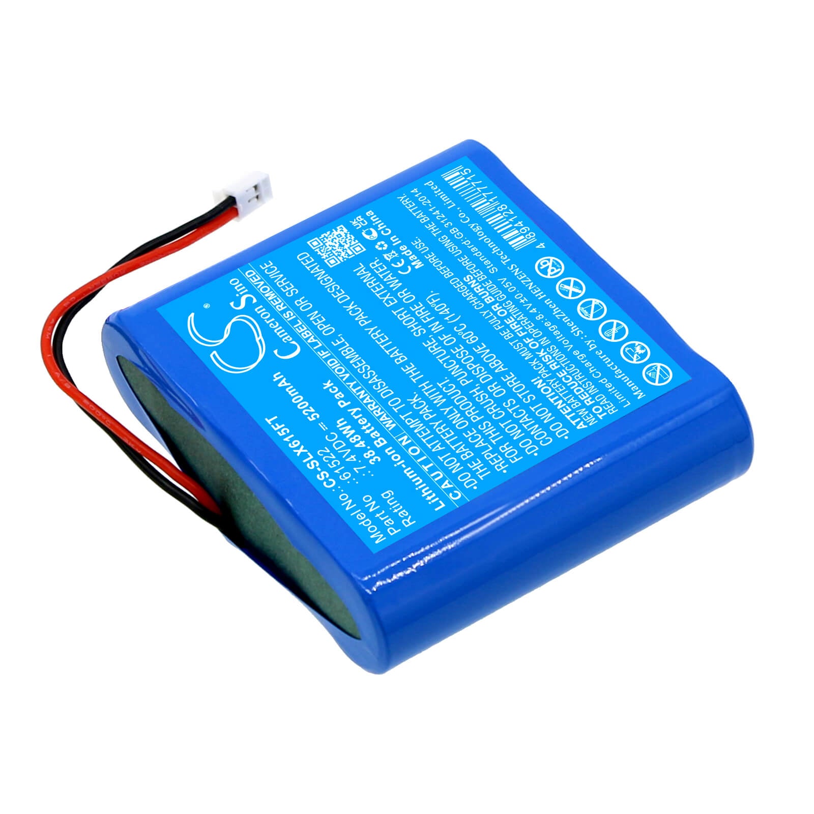 Li-ion Battery fits Streamlight, Beartrap 7.4V, 5200mAh / 38.48Wh Flashlight Cameron Sino Technology Limited