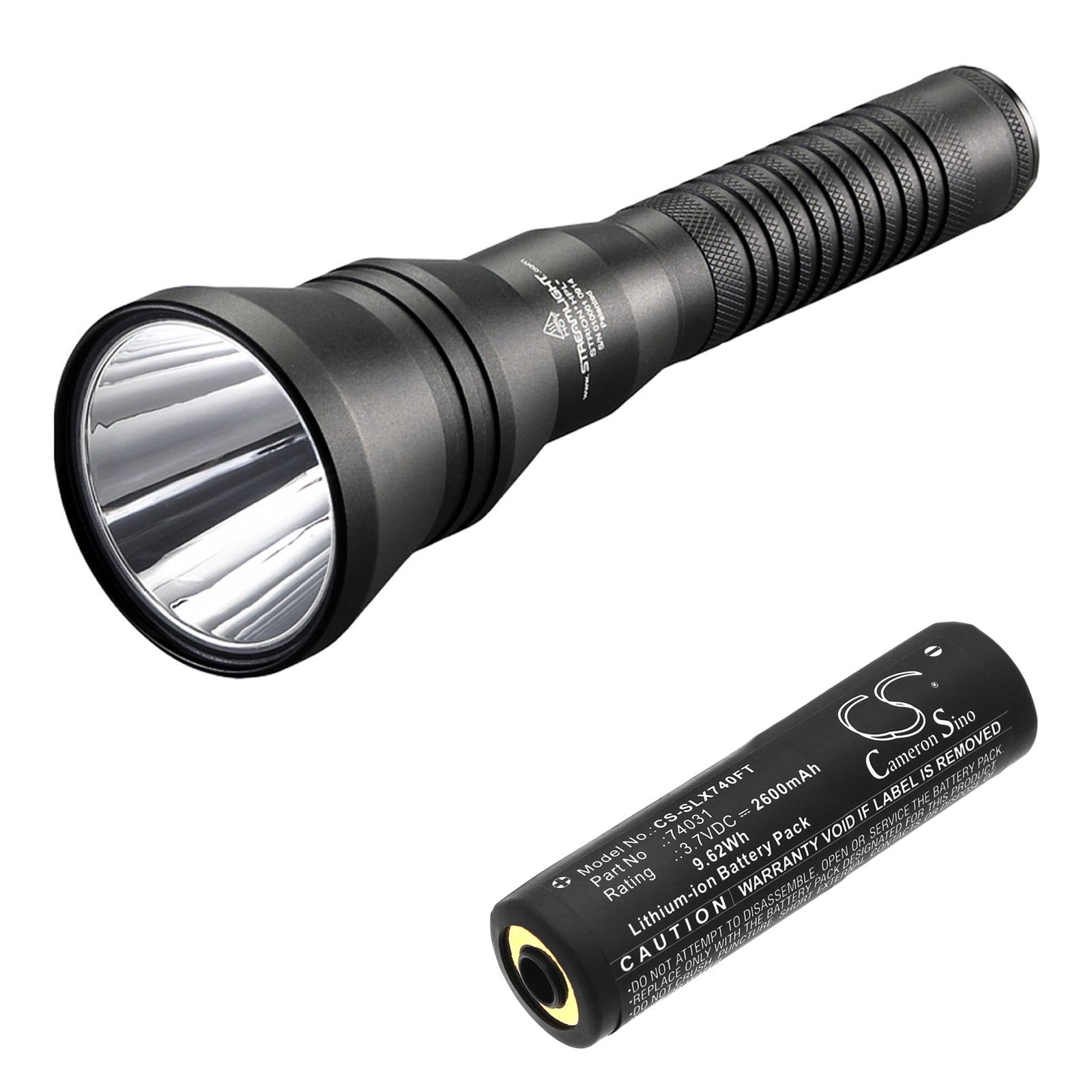 Li-ion, Flashlight Battery fits Streamlight Junior Luxeon, Protac Hl Usb, 3.7V, 2600mAh Flashlight Cameron Sino Technology Limited