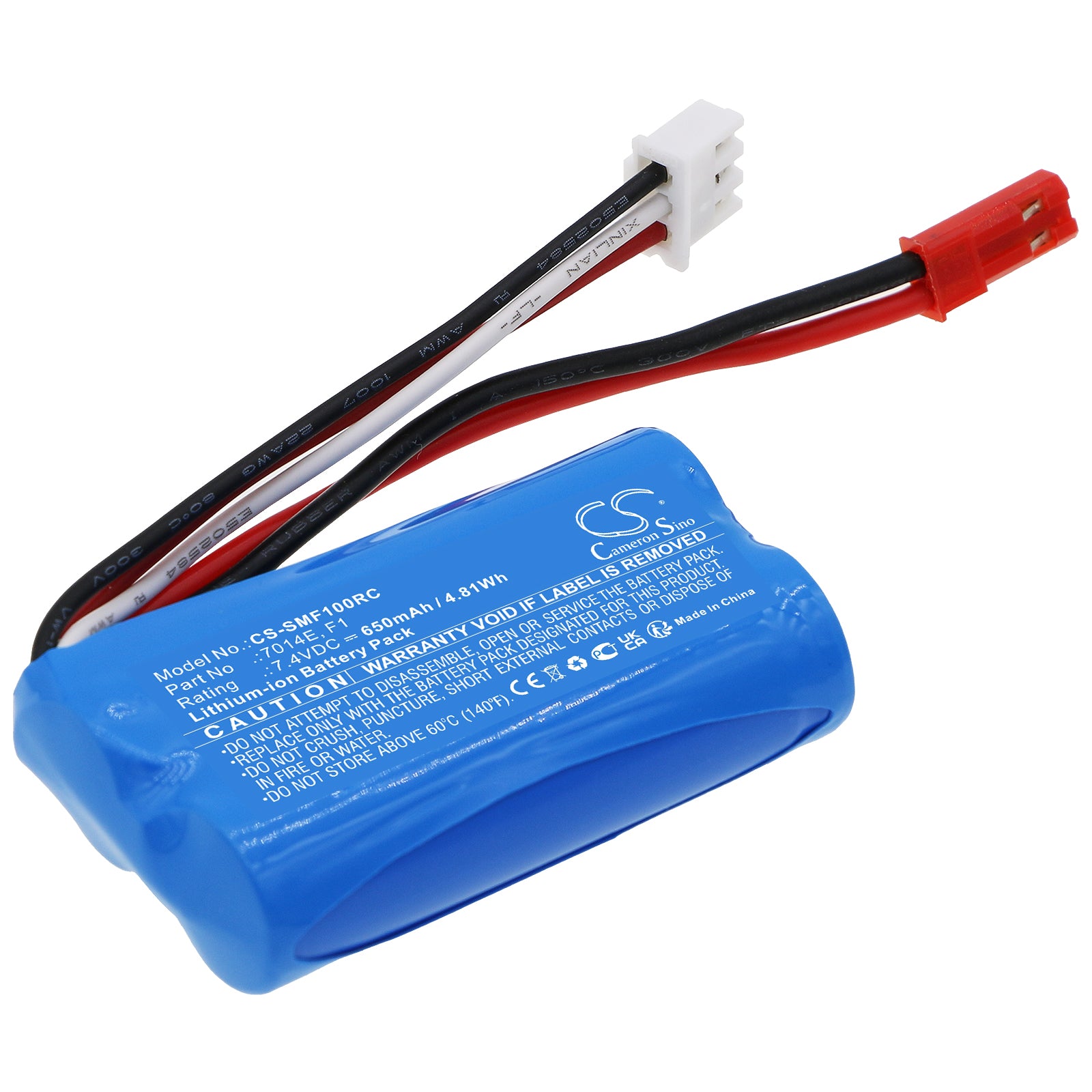 Li-ion, Heli/Airplane Battery fits Syma F1, Shuang Ma 7014e, 7.4V, 650mAh Heli/Airplane Cameron Sino Technology Limited