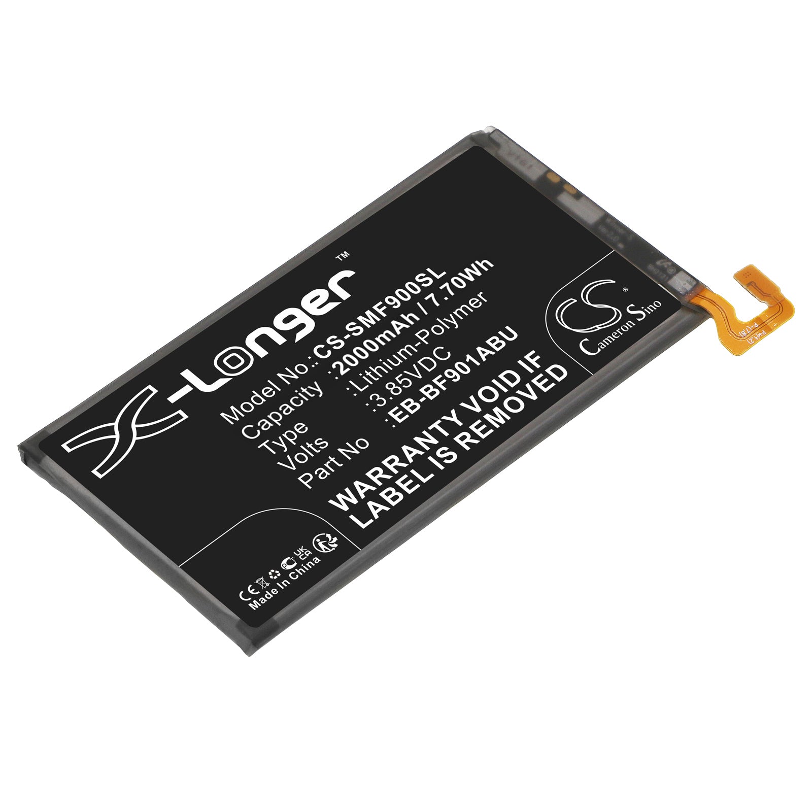 Li-Polymer, Mobile, SmartPhone Battery fits Samsung Fold, Scv44, 3.85V, 2000mAh Mobile & SmartPhone Cameron Sino Technology Limited