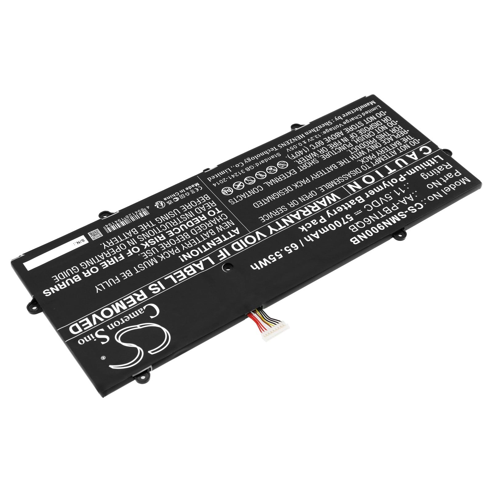 Li-Polymer, Notebook, Laptop Battery fits Samsung Notebook 9 Np900x5n, Np900x5n, 11.5V, 5700mAh Notebook, Laptop Cameron Sino Technology Limited