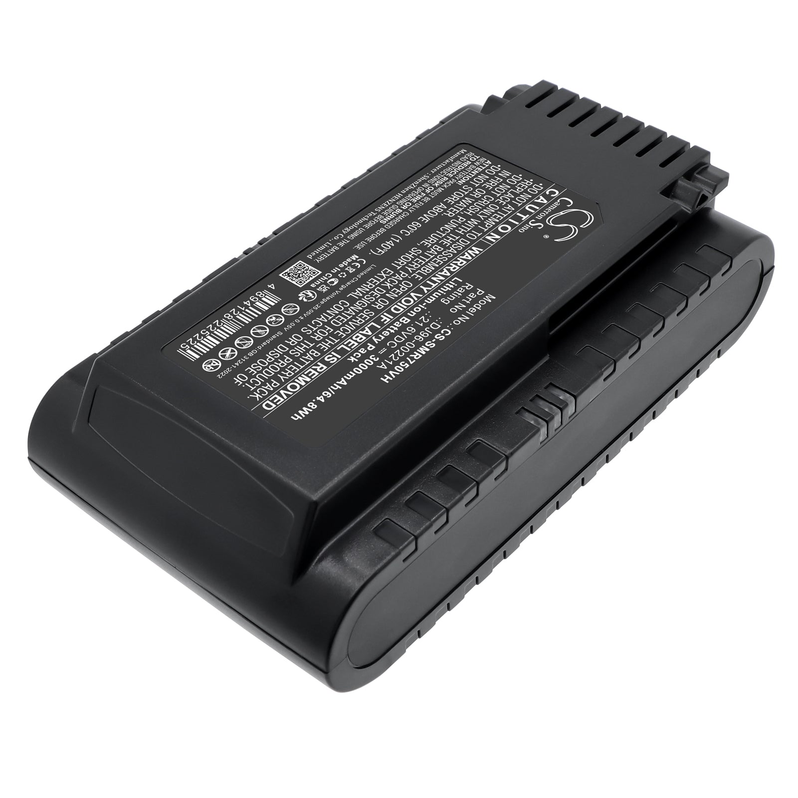 21.6V, Li-ion, 3000mAh, Battery fits Samsung DJ96-00227A, Jet 70, 64.8Wh Vacuum Cameron Sino Technology Limited