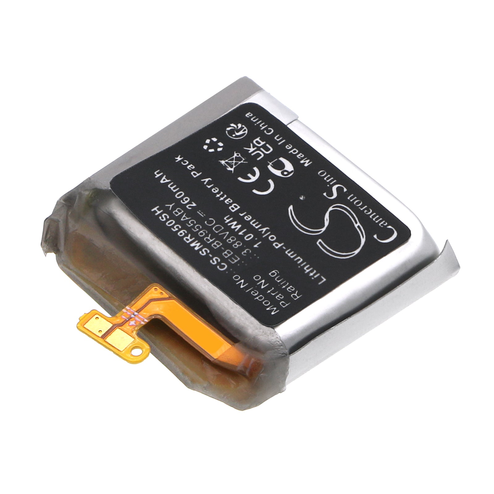 Li-Polymer, Smartwatch Battery fits Samsung Galaxy Watch 6 Classic 43mm, Sm-r950, 3.88V, 260mAh Smartwatch Cameron Sino Technology Limited