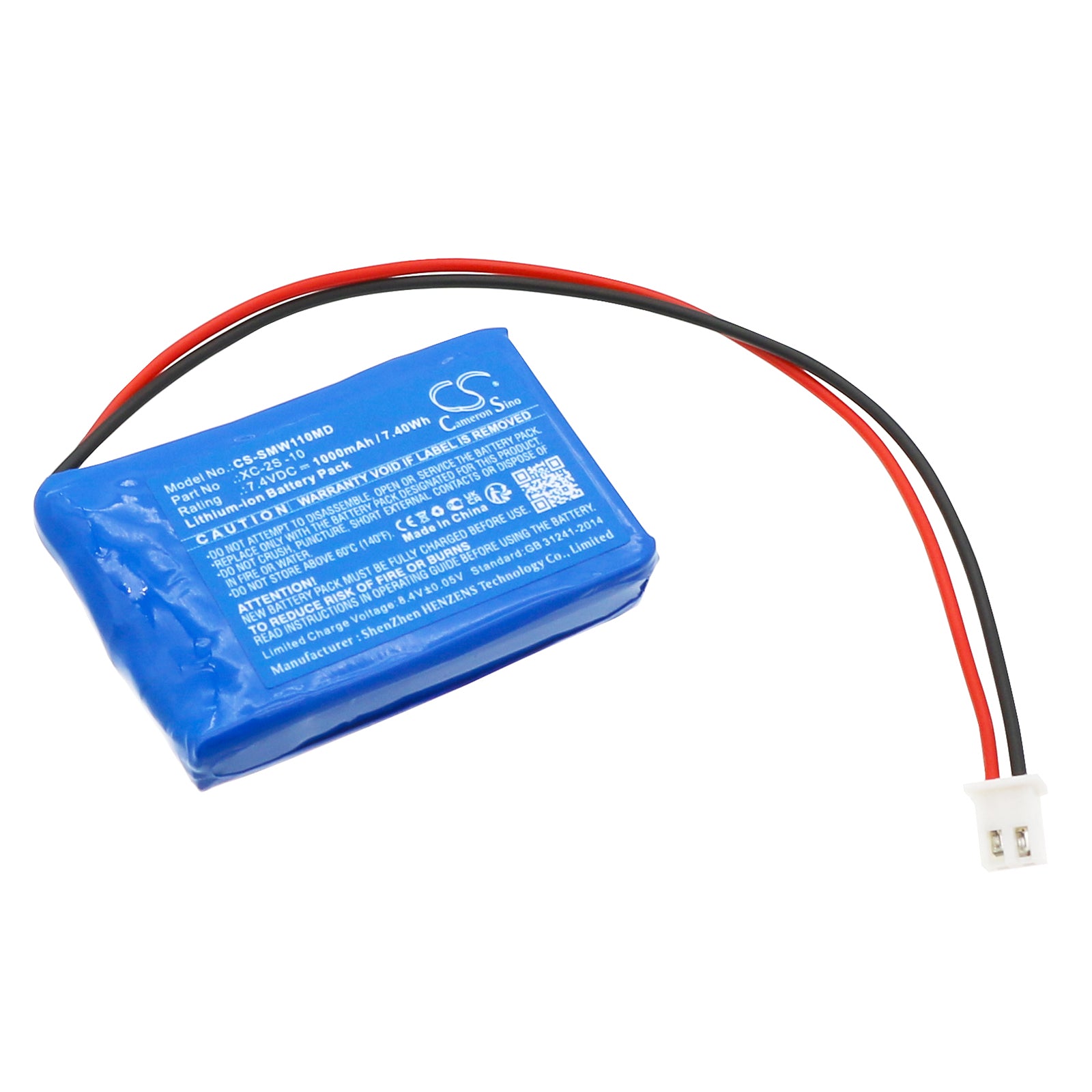 Li-ion, Medical Battery fits Sigma Sw-11uva, 7.4V, 1000mAh Medical Cameron Sino Technology Limited