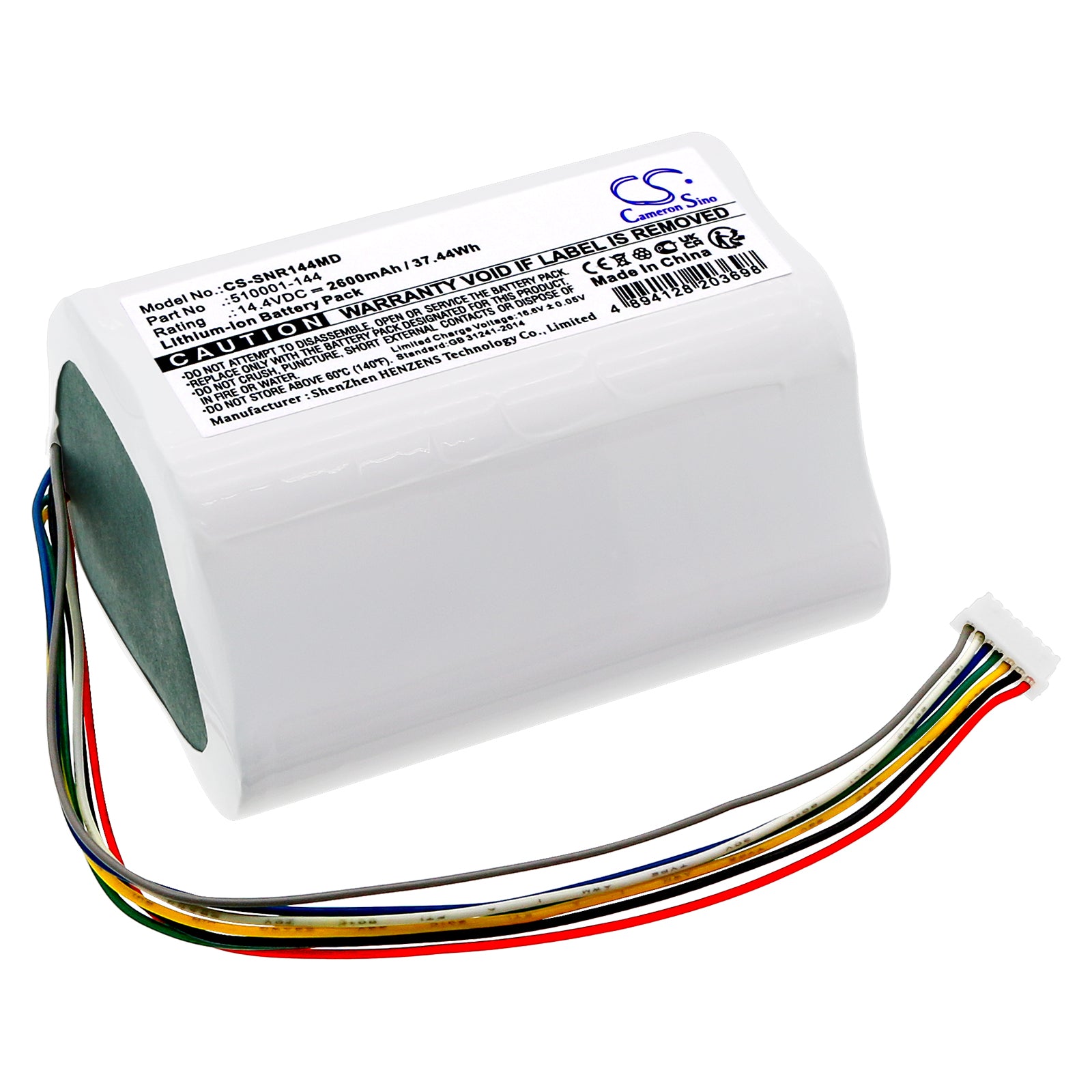 Li-ion, Medical Battery fits Smith & Nephew Renasys Go, 14.4V, 2600mAh Medical Cameron Sino Technology Limited