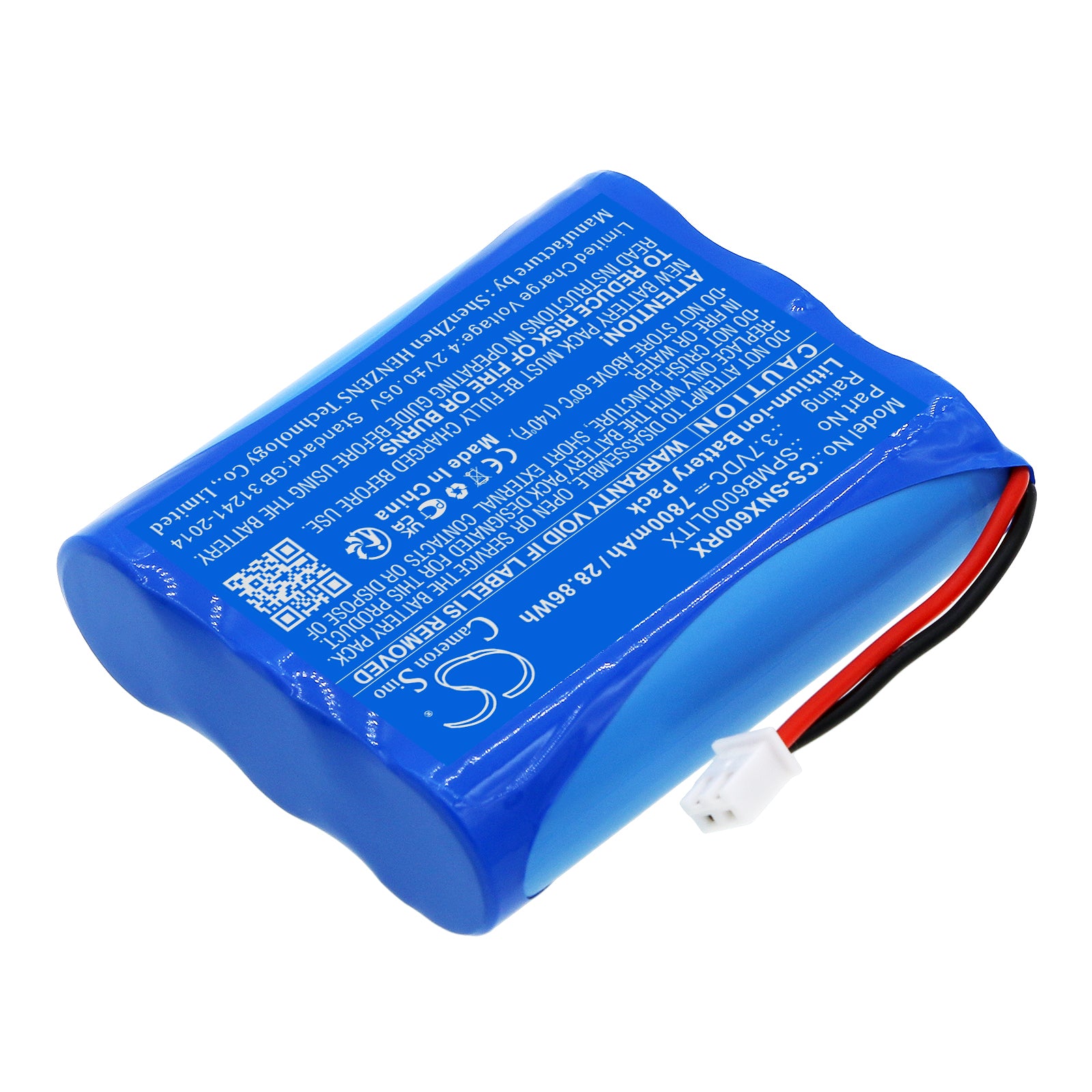 Li-ion, Remote Controller Battery fits Spektrum Transmitter Ix12, Transmitter Nx6, 3.7V, 7800mAh Remote Controller Cameron Sino Technology Limited