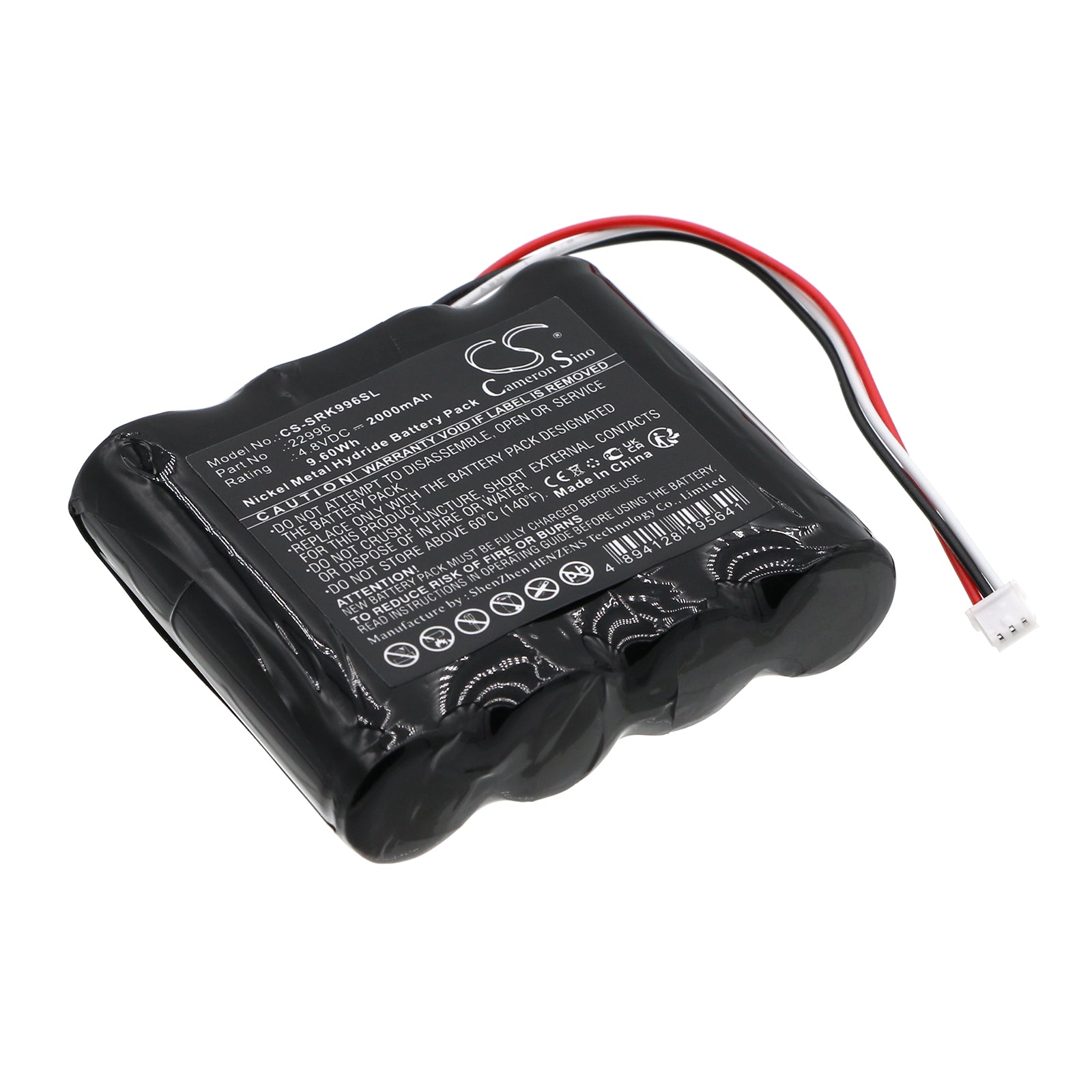 Ni-MH, Equipment, Survey, Test Battery fits Systronik 4-hxaal, 4.8V, 2000mAh Equipment, Survey, Test Cameron Sino Technology Limited