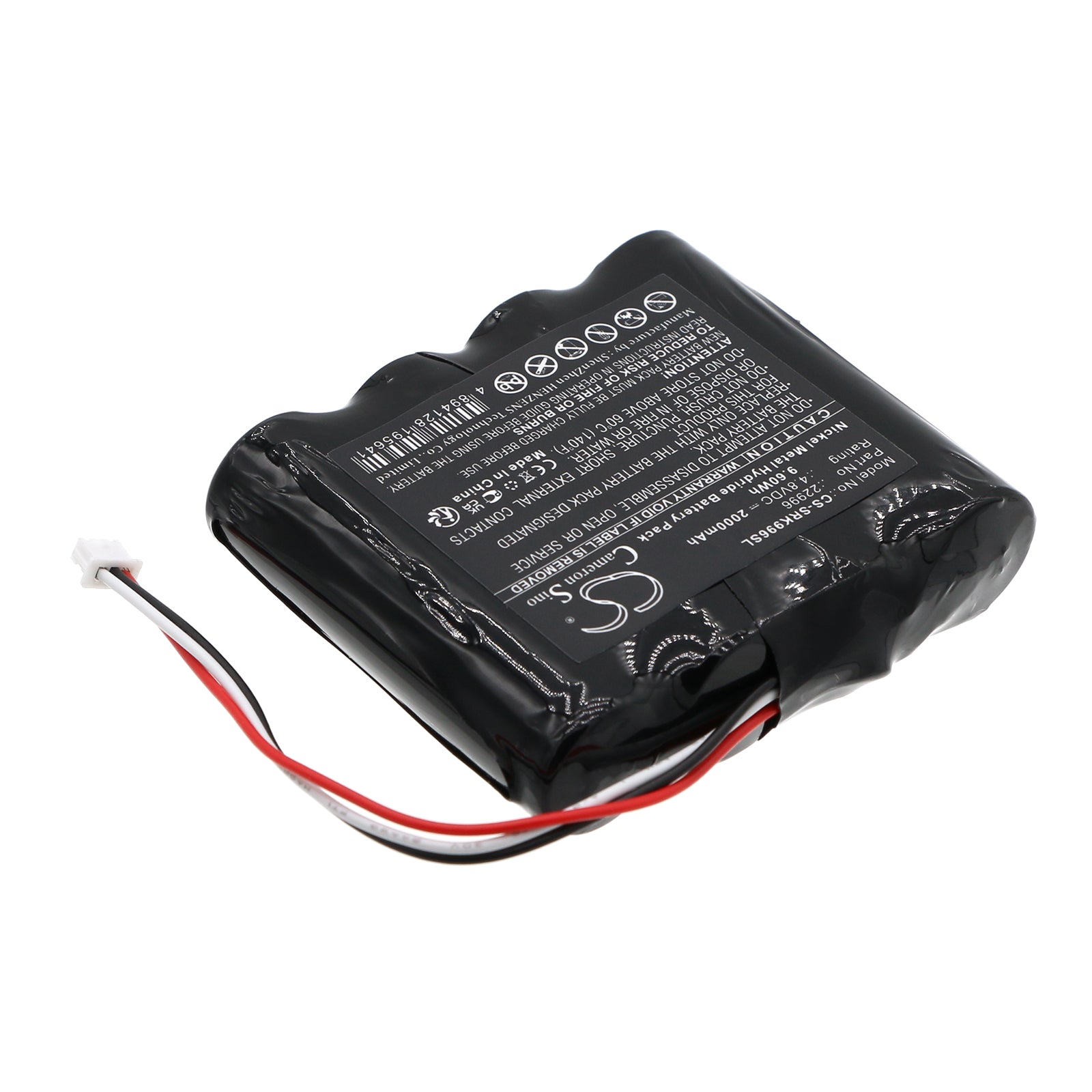 Ni-MH, Equipment, Survey, Test Battery fits Systronik 4-hxaal, 4.8V, 2000mAh Equipment, Survey, Test Cameron Sino Technology Limited