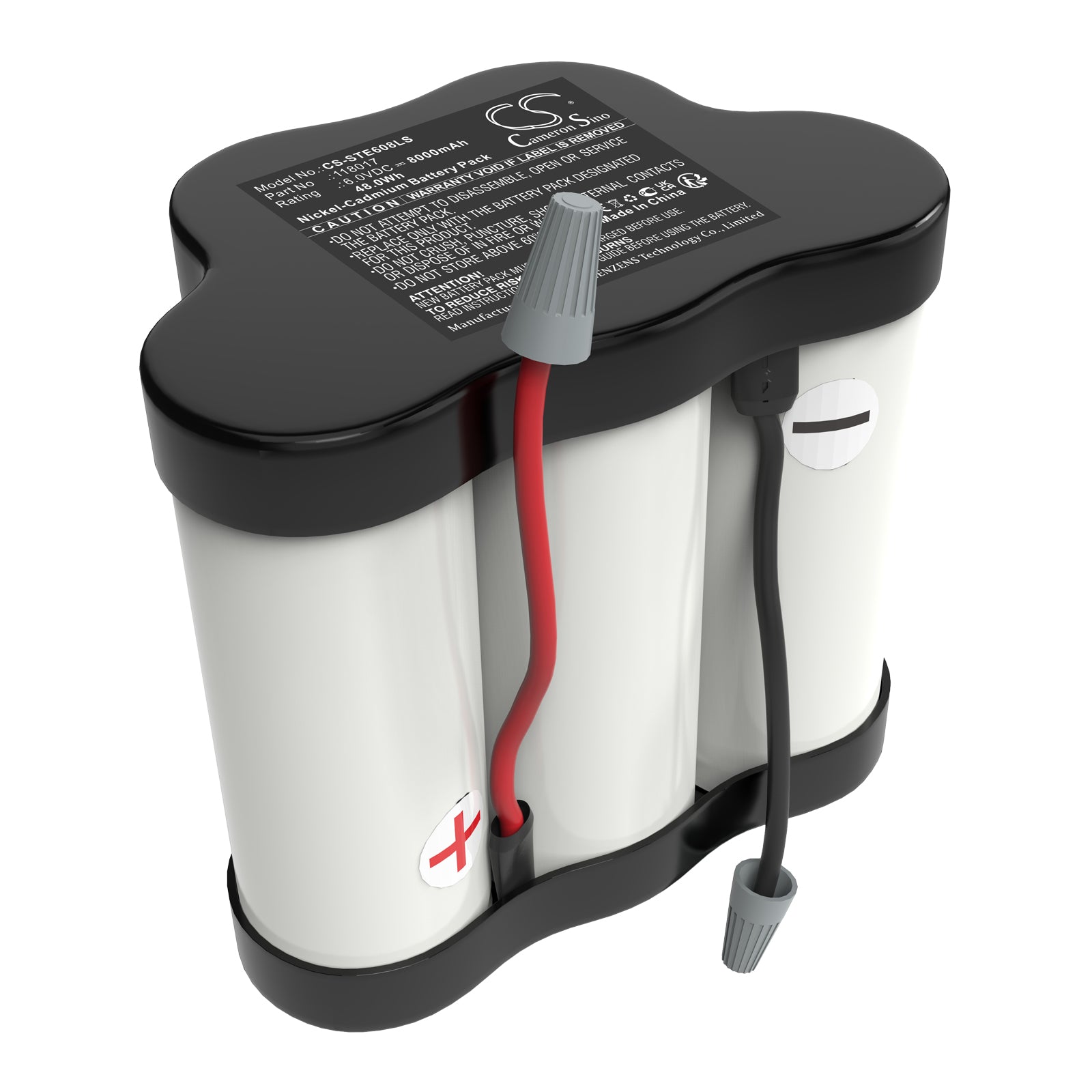 6V, Ni-CD, 8000mAh, Battery fits Stahl ECOLUX 6608/5, 48Wh Emergency Lighting Cameron Sino Technology Limited