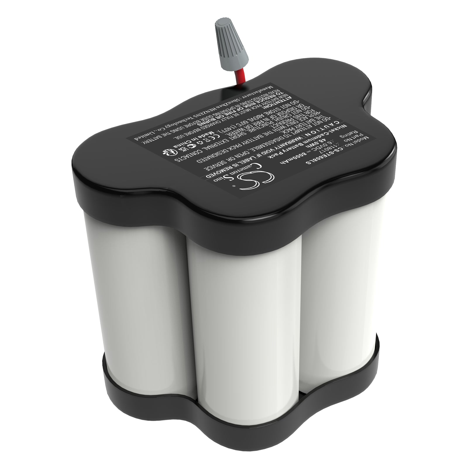 6V, Ni-CD, 8000mAh, Battery fits Stahl ECOLUX 6608/5, 48Wh Emergency Lighting Cameron Sino Technology Limited