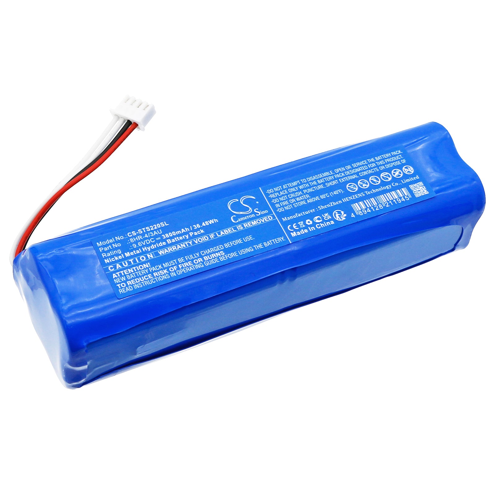 9.6V, Ni-MH, 3800mAh, Battery fits ShinewayTech S20A Plus, 36.48Wh Equipment, Survey, Test Cameron Sino Technology Limited