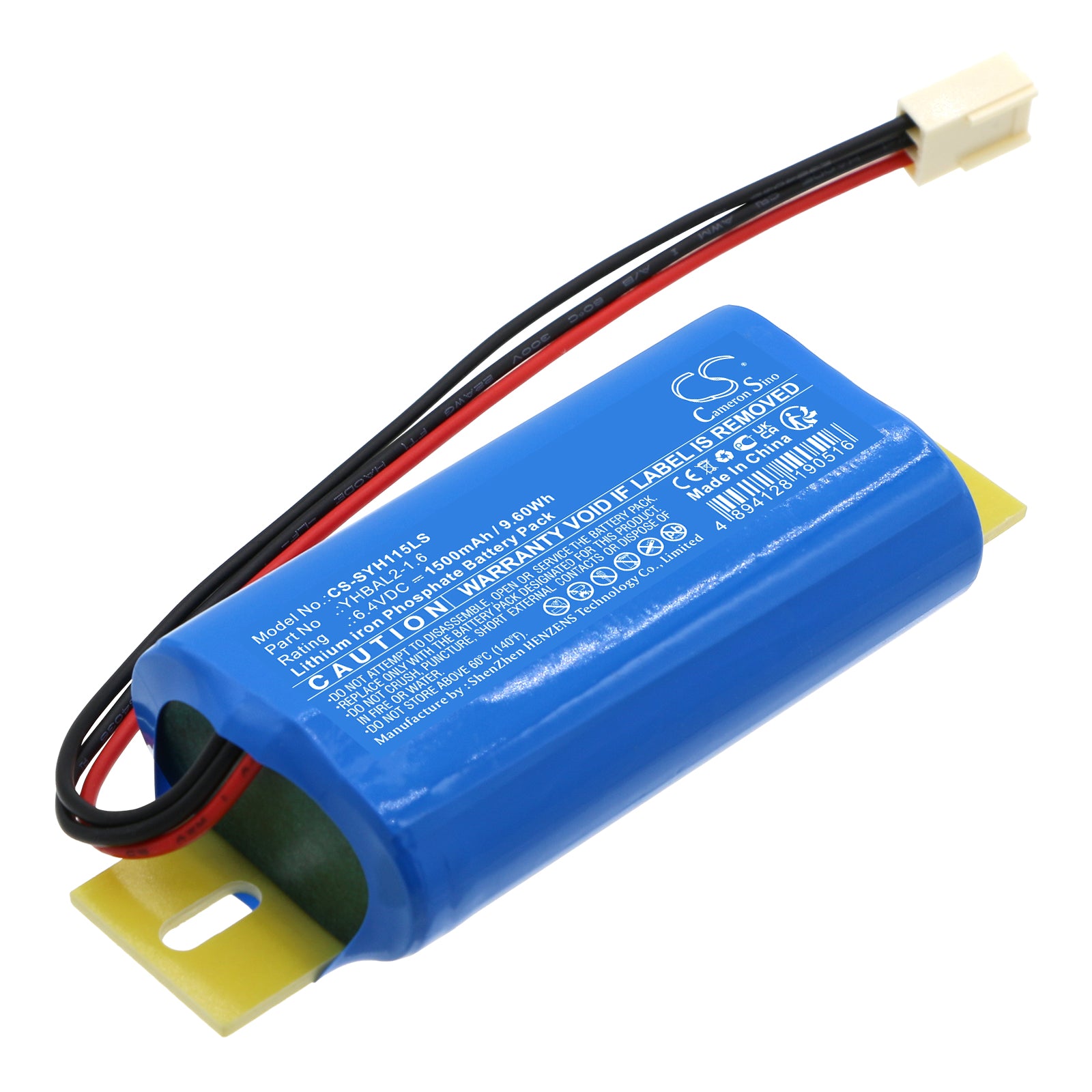 LiFePO4, Emergency Lighting Battery fits Streamer Yh11b-05wl, Yh11b-05wl-55, 6.4V, 1500mAh Emergency Lighting Cameron Sino Technology Limited