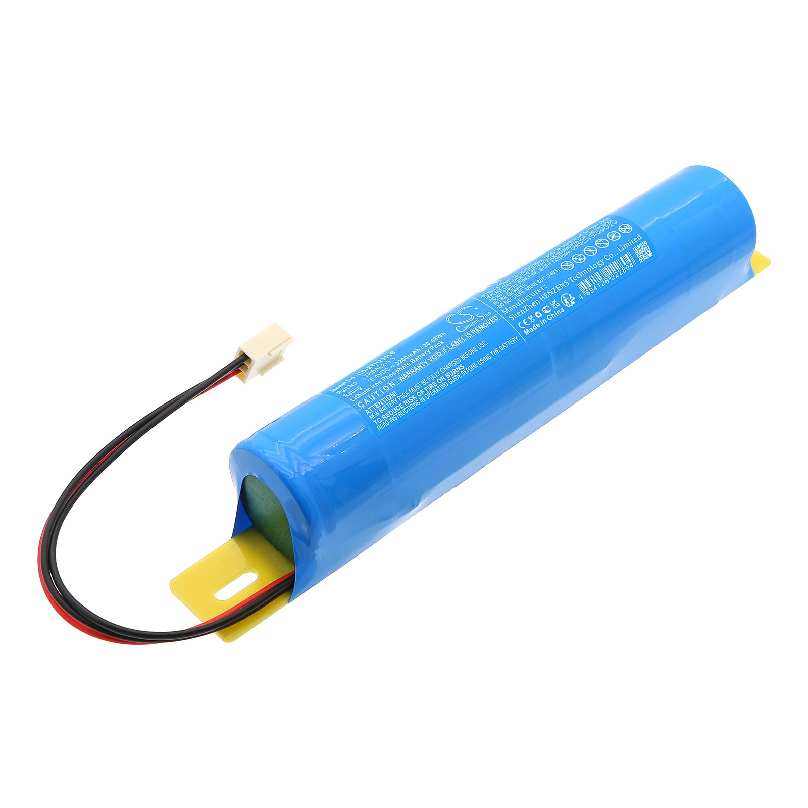 6.4V, LiFePO4, 3200mAh, Battery fits Streamer YHBAL2-3.3, 20.48Wh Emergency Lighting Cameron Sino Technology Limited