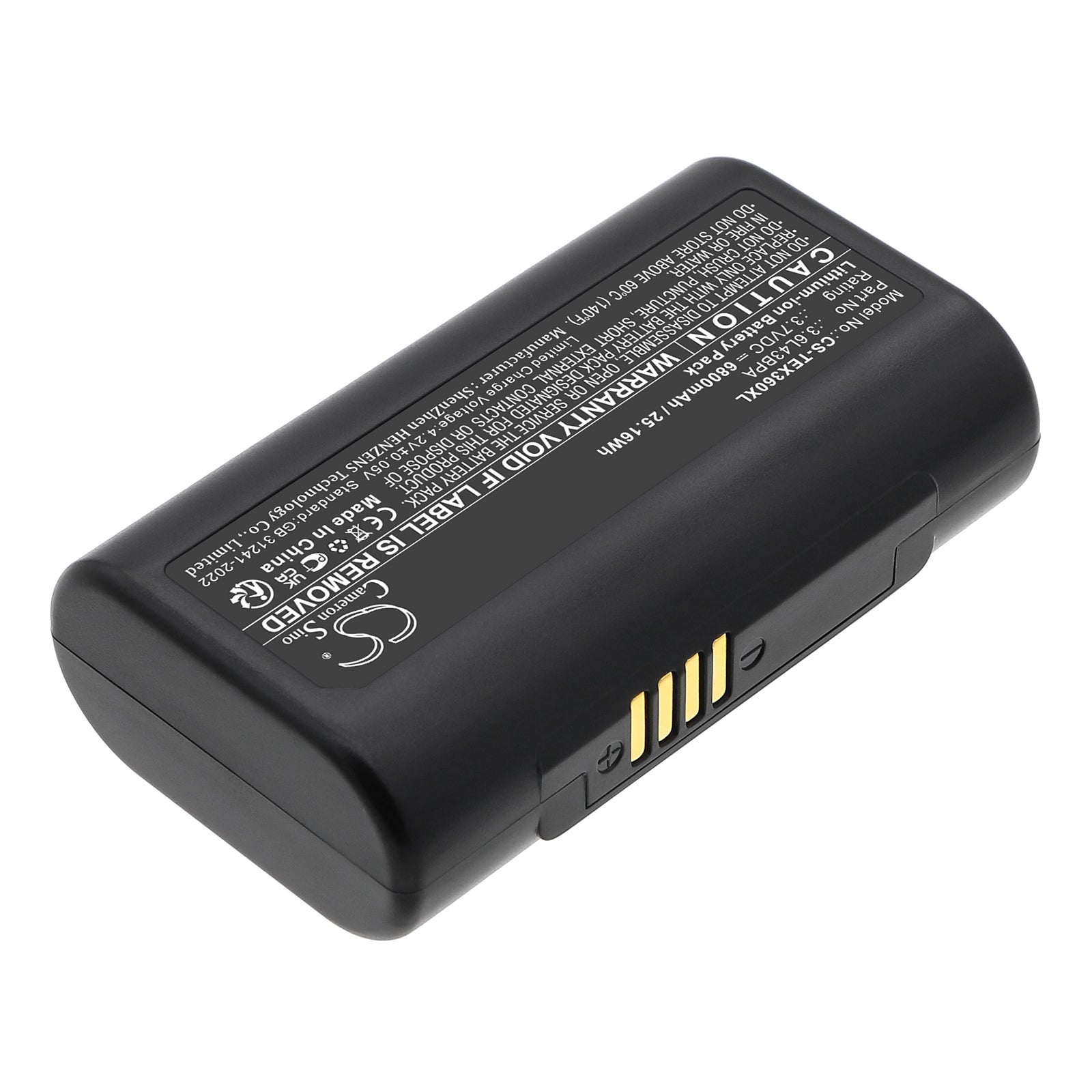 3.7V, Li-ion, 6800mAh, Battery fits Texas Instruments TI-Navigator, 25.16Wh Equipment, Survey, Test Cameron Sino Technology Limited