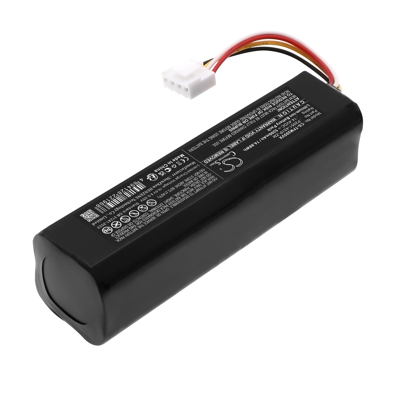 14.4V, Li-ion, 5200mAh, Battery fits Trifo MAX-P, MAX-S, 74.88Wh Vacuum Cameron Sino Technology Limited