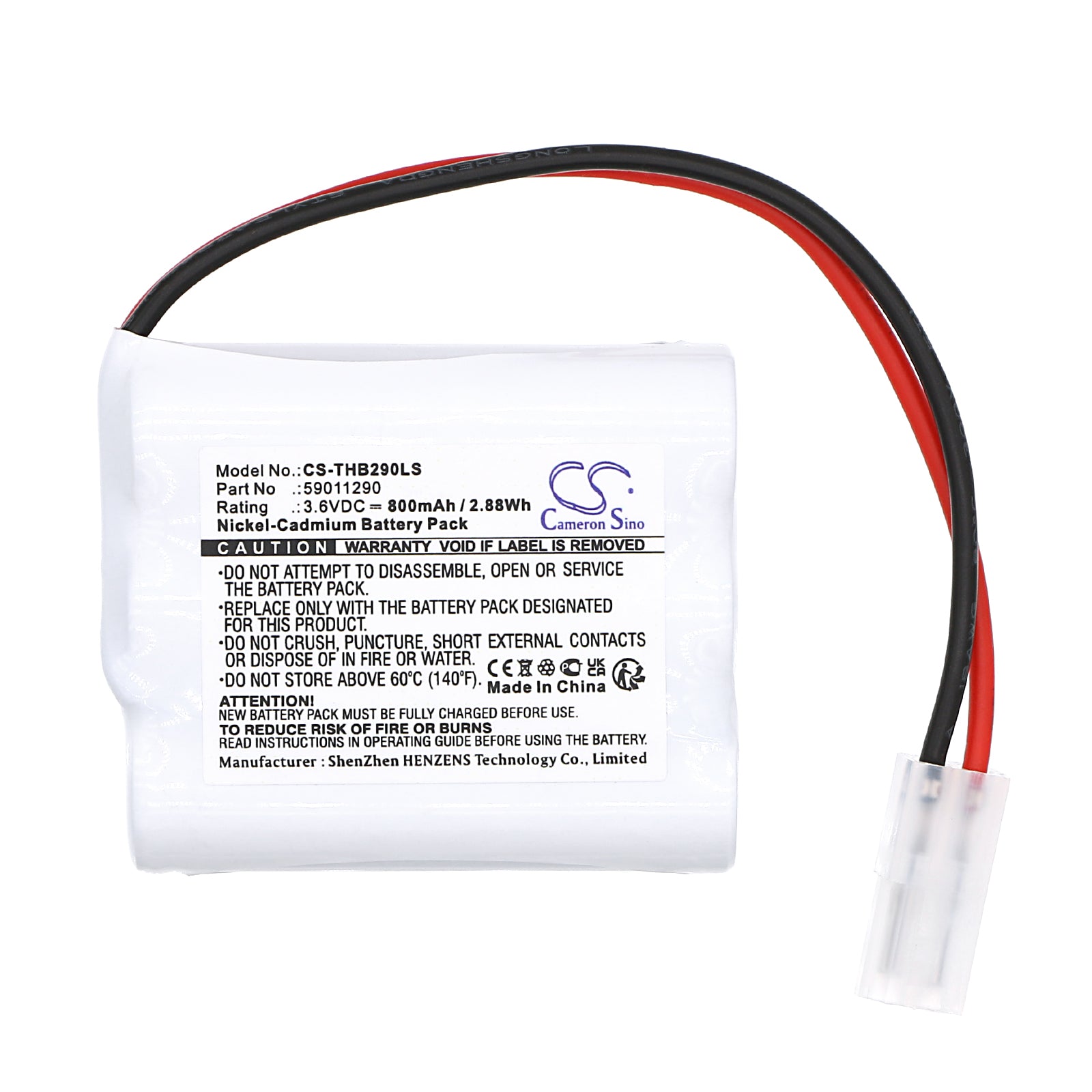 Ni-CD, Emergency Lighting Battery fits Thorn Voyager Blade 2 E3, Blade 2 E3d, 3.6V, 800mAh Emergency Lighting Cameron Sino Technology Limited