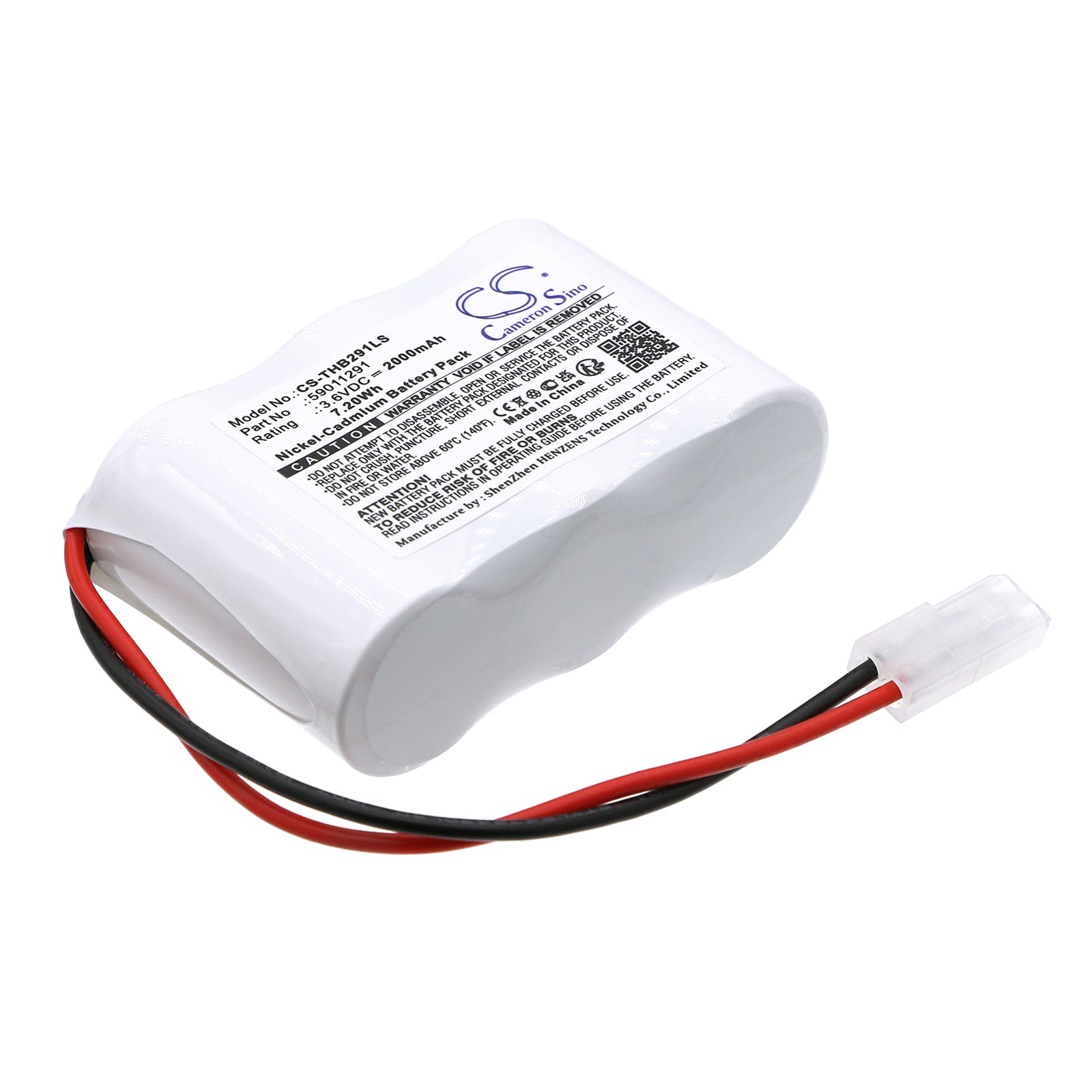 Ni-CD, Emergency Lighting Battery fits Thorn Voyager 96633305, 96633308, 3.6V, 2000mAh Emergency Lighting Cameron Sino Technology Limited