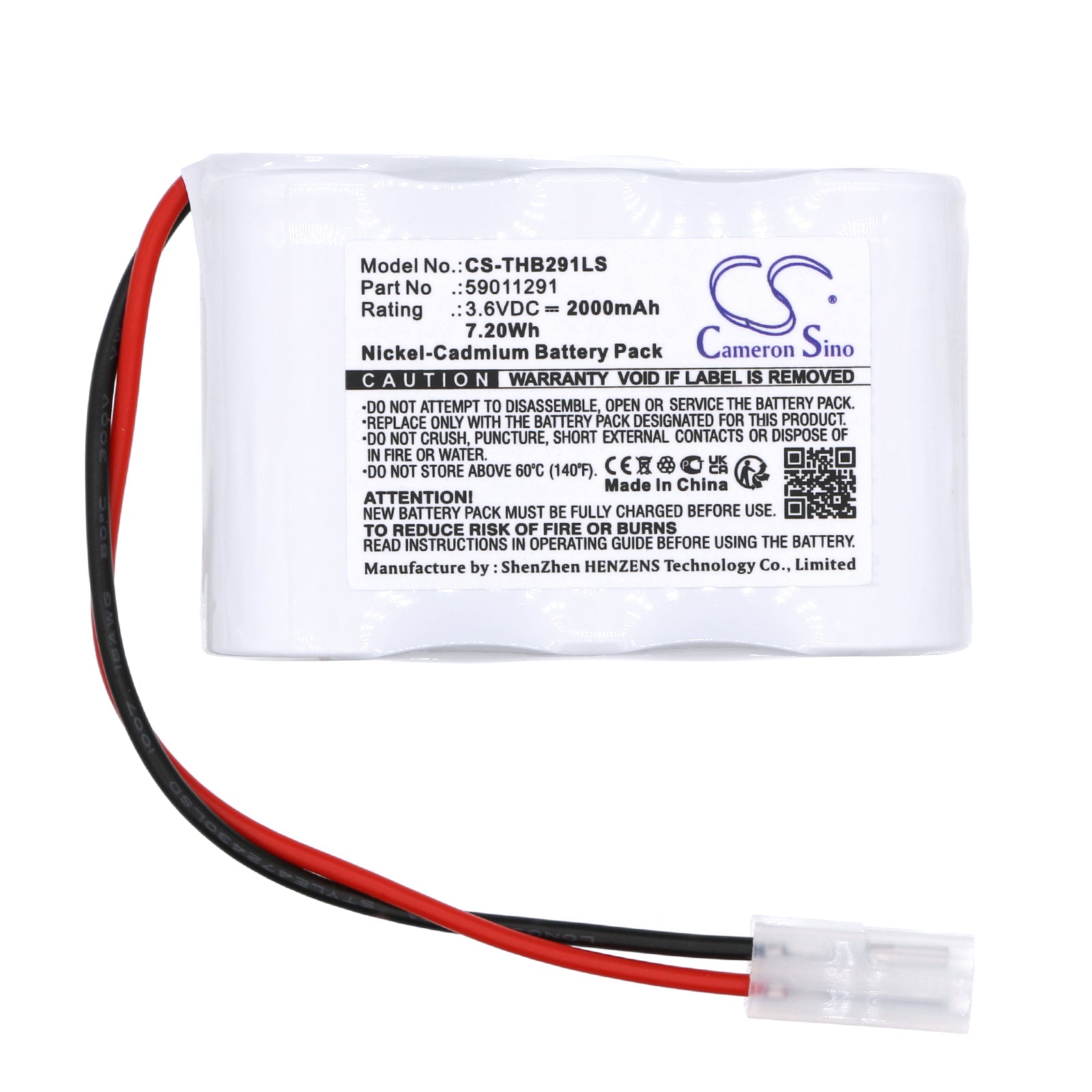 Ni-CD, Emergency Lighting Battery fits Thorn Voyager 96633305, 96633308, 3.6V, 2000mAh Emergency Lighting Cameron Sino Technology Limited