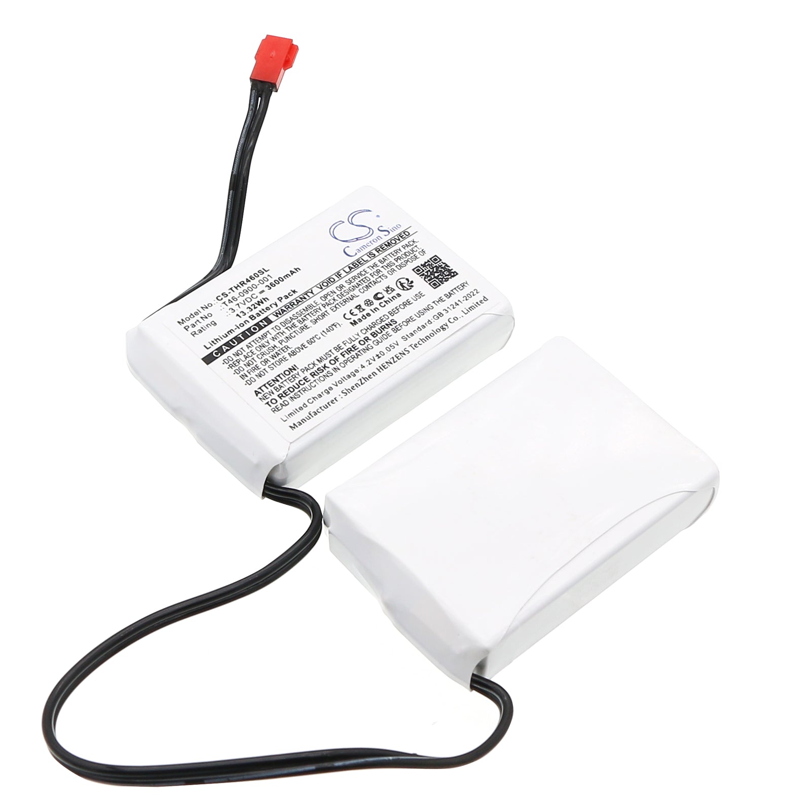 3.7V, Li-ion, 3600mAh, Battery fits Salomon Custom Heat ski boots | Therm-IC heated gloves, 13.32Wh Heated Clothes Cameron Sino Technology Limited