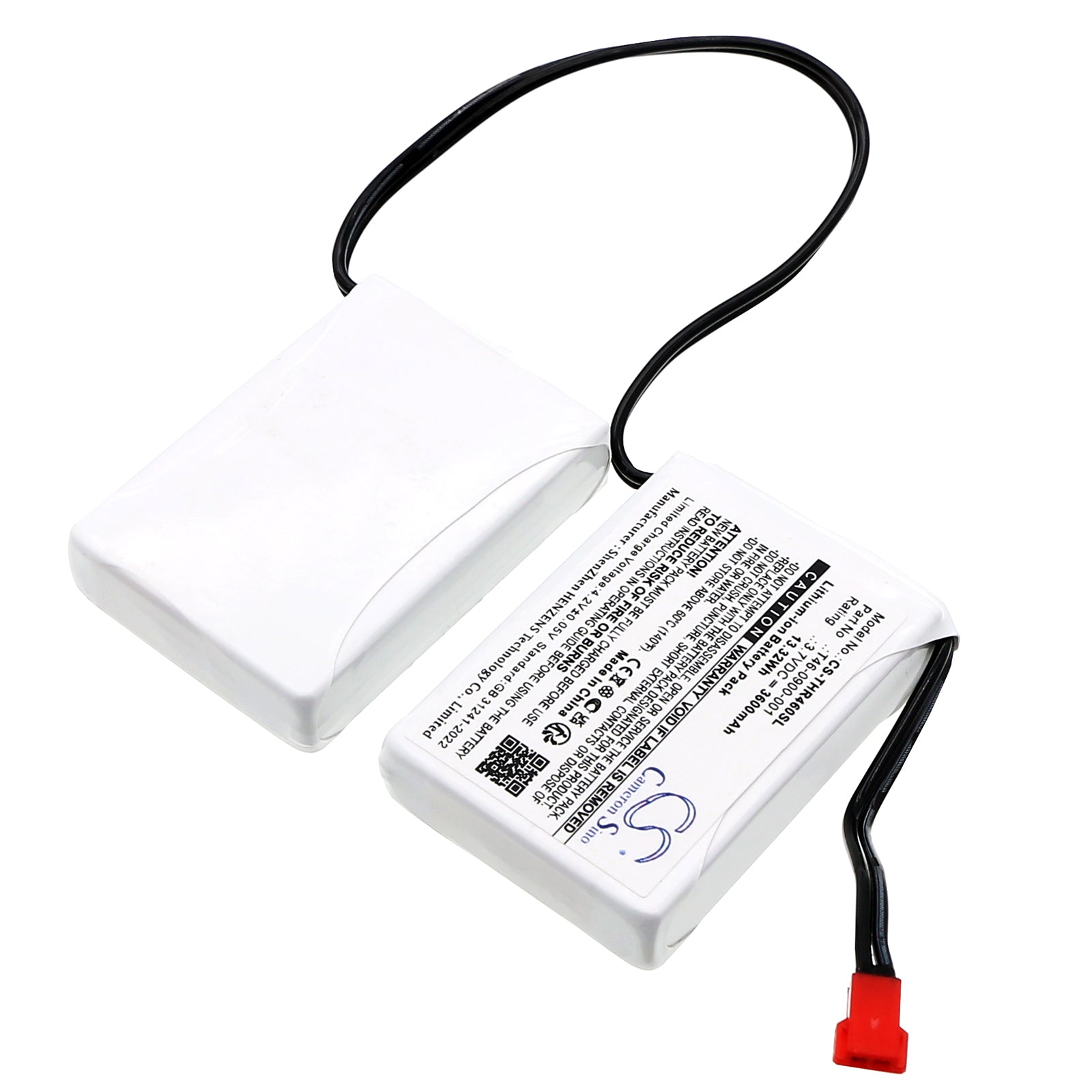3.7V, Li-ion, 3600mAh, Battery fits Salomon Custom Heat ski boots | Therm-IC heated gloves, 13.32Wh Heated Clothes Cameron Sino Technology Limited