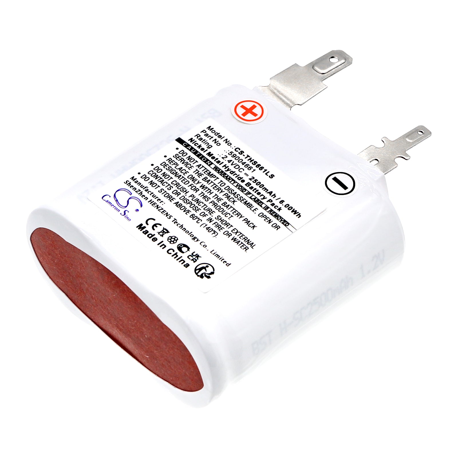 Ni-MH, Emergency Lighting Battery fits Thorn Voyager Star Cs 2 Sbs, 2.4V, 2500mAh Emergency Lighting Cameron Sino Technology Limited