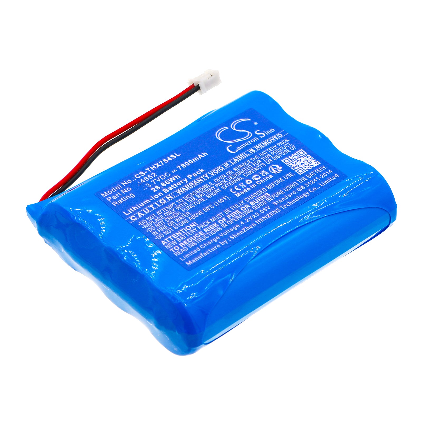 Li-ion, Home Security Camera Battery fits Technaxx 4648, Sender Tx-75, 3.7V, 7800mAh Home Security Camera Cameron Sino Technology Limited