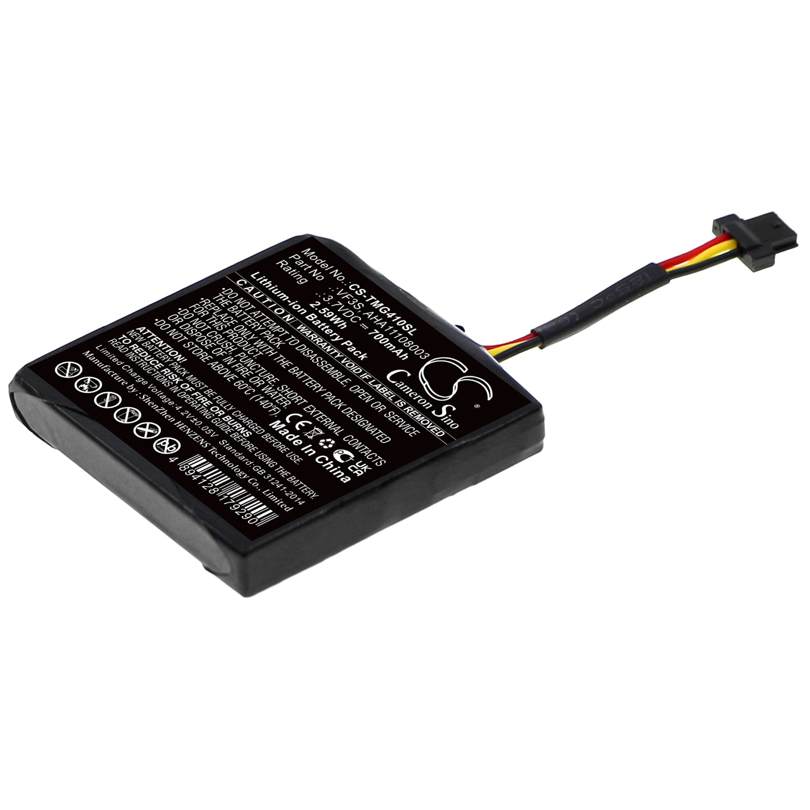 Li-ion, GPS, Navigator Battery fits Tomtom Star 40, Star 40 Euro, 3.7V, 700mAh GPS, Navigator Cameron Sino Technology Limited