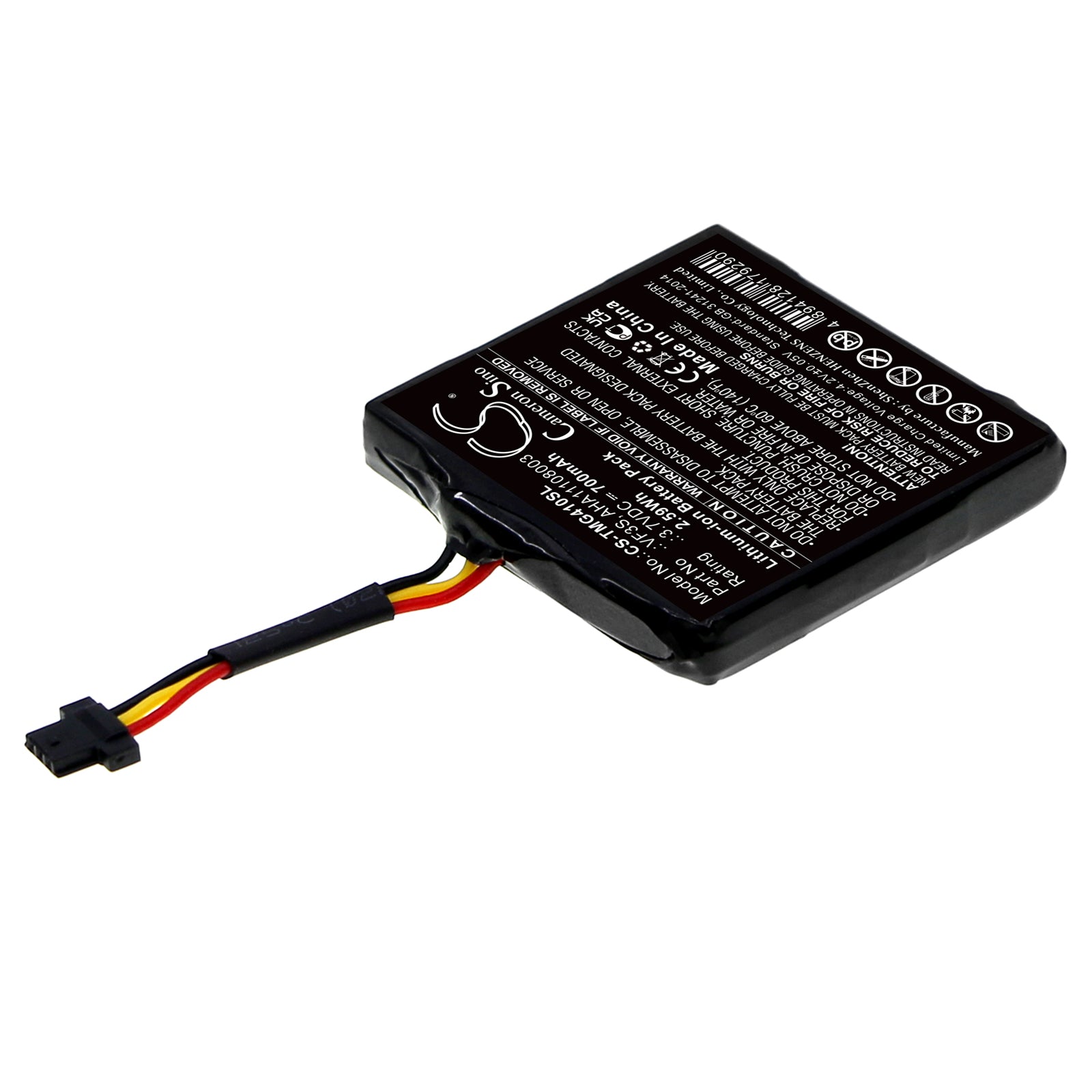 Li-ion, GPS, Navigator Battery fits Tomtom Star 40, Star 40 Euro, 3.7V, 700mAh GPS, Navigator Cameron Sino Technology Limited