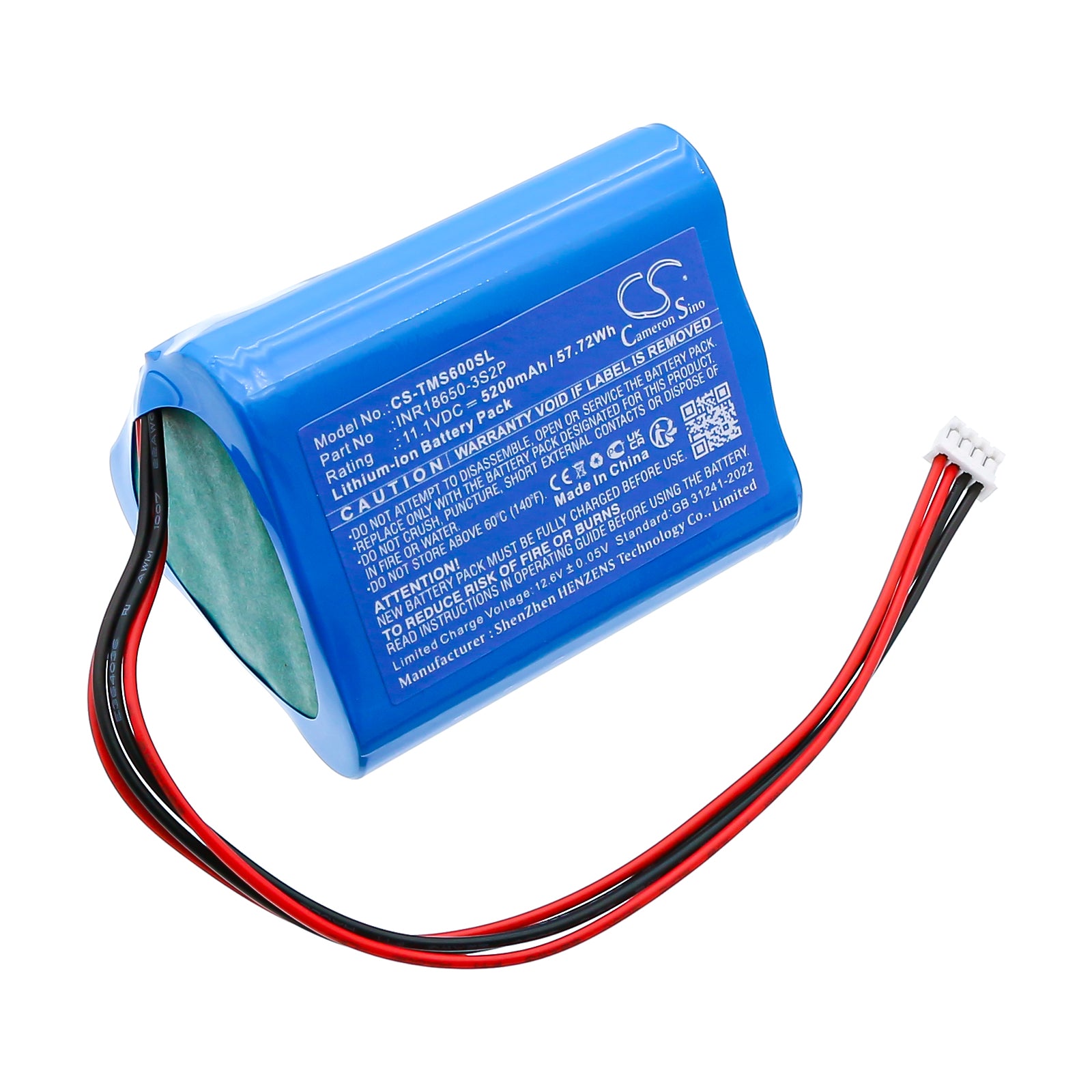 11.1V, Li-ion, 5200mAh, Battery fits Tronsmart Element T6 Max, 57.72Wh Speaker Cameron Sino Technology Limited