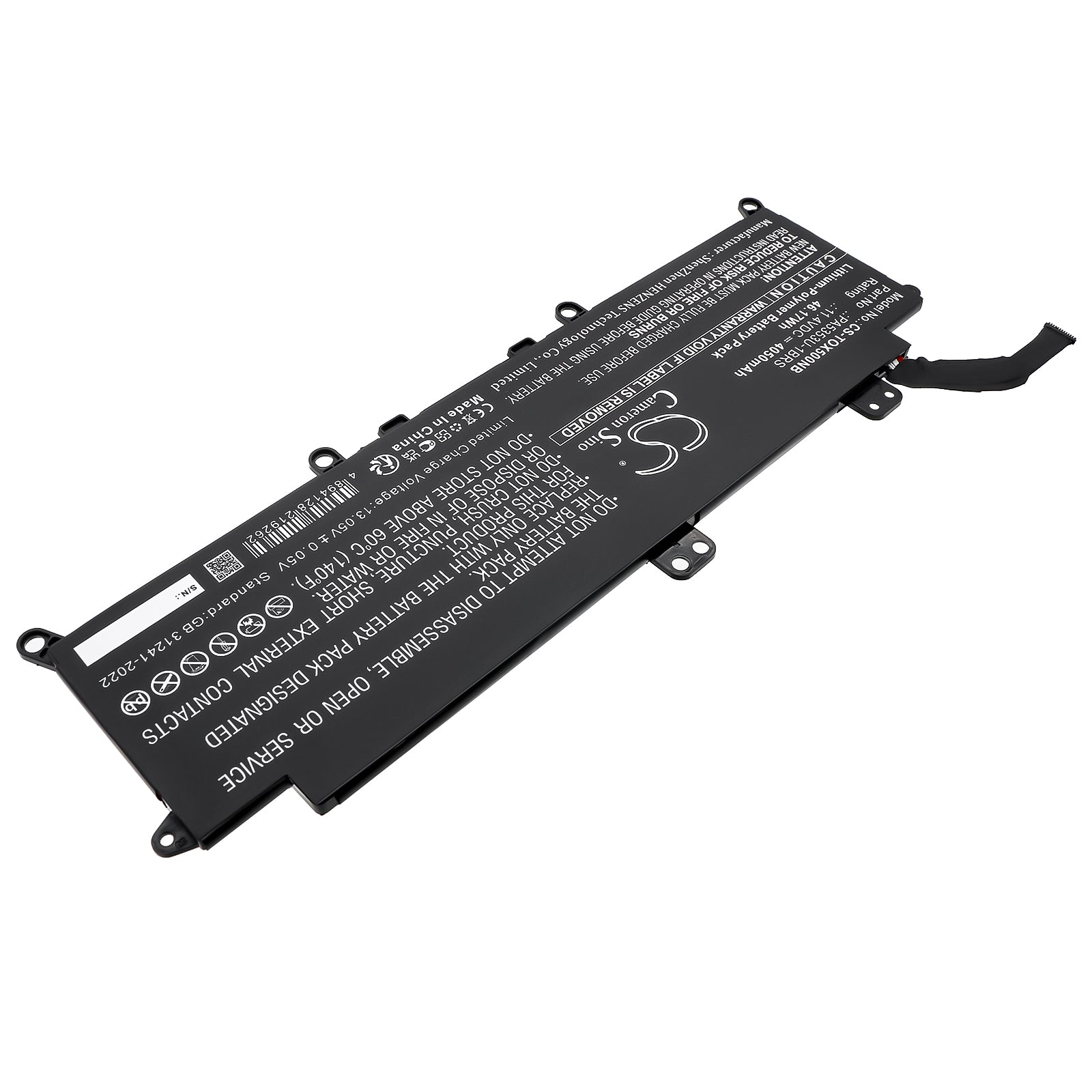 11.4V, Li-Polymer, 4050mAh, Battery fits Toshiba Dynabook Tecra X50-F, Tecra X50-F-11E, 46.17Wh Notebook, Laptop Cameron Sino Technology Limited