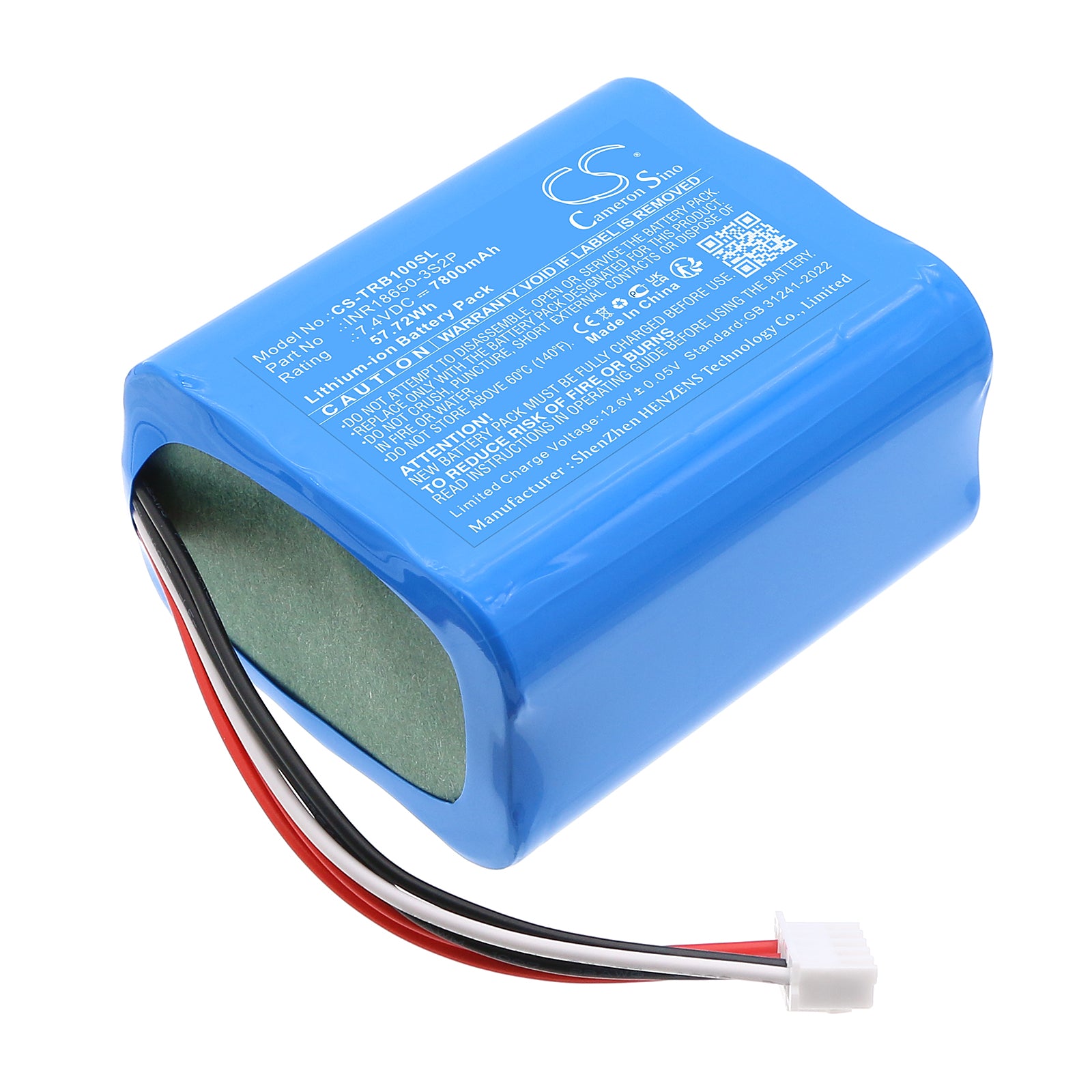7.4V, Li-ion, 7800mAh, Battery fits Tronsmart Bang, 57.72Wh Speaker Cameron Sino Technology Limited