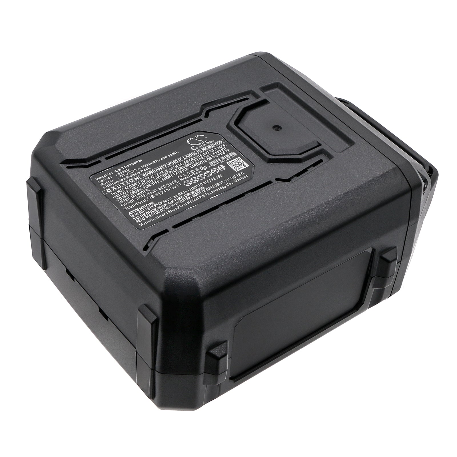 Li-ion, Lawn Mowers Battery fits Toro 120 Mph Brushless Leaf Blower, 16 In. (40.6 Cm) Brushless Cha, 60.0V, 7500mAh Lawn Mowers Cameron Sino Technology Limited