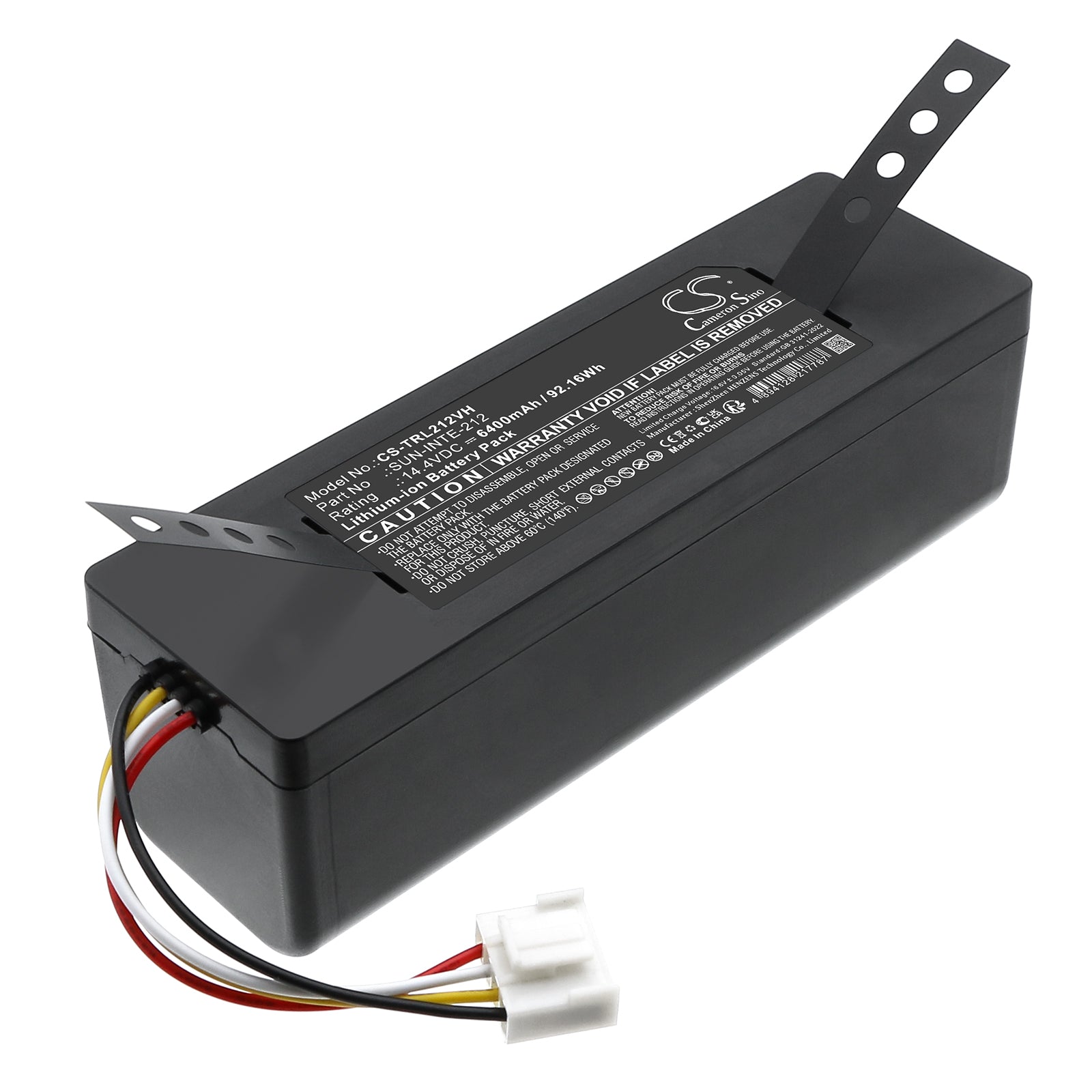 14.4V, Li-ion, 6400mAh, Battery fits Trifo Emma Pet, Lucy, 92.16Wh Vacuum Cameron Sino Technology Limited