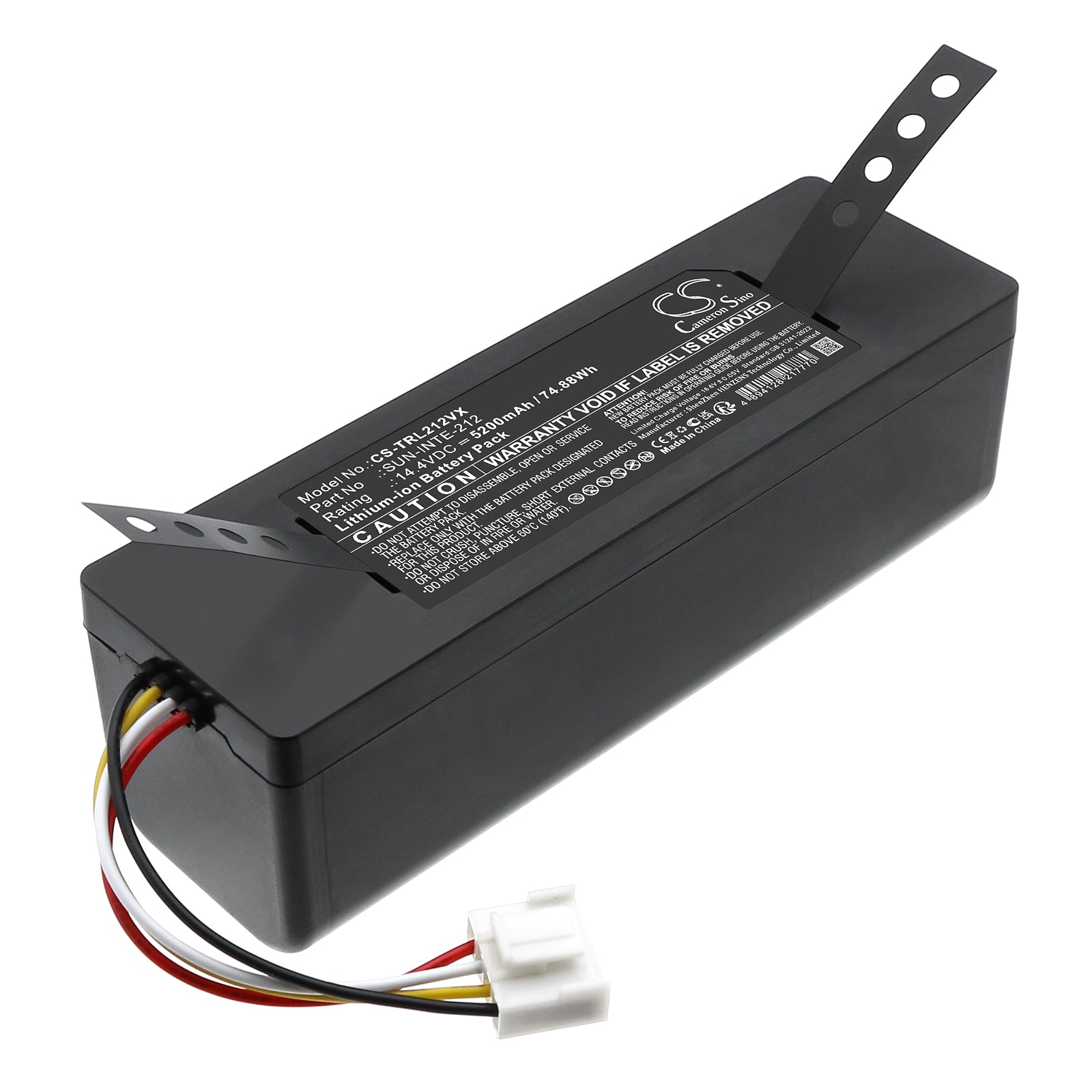 14.4V, Li-ion, 5200mAh, Battery fits Trifo Emma Pet, Lucy, 74.88Wh Vacuum Cameron Sino Technology Limited