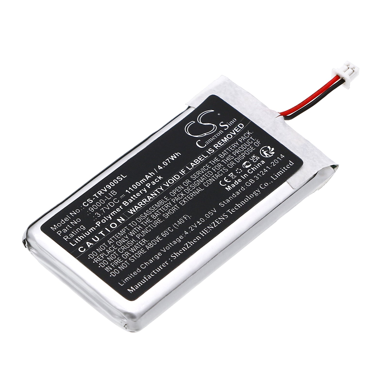 Li-Polymer, GPS, Navigator Battery fits Trail Tech Voyager, 3.7V, 1100mAh GPS, Navigator Cameron Sino Technology Limited