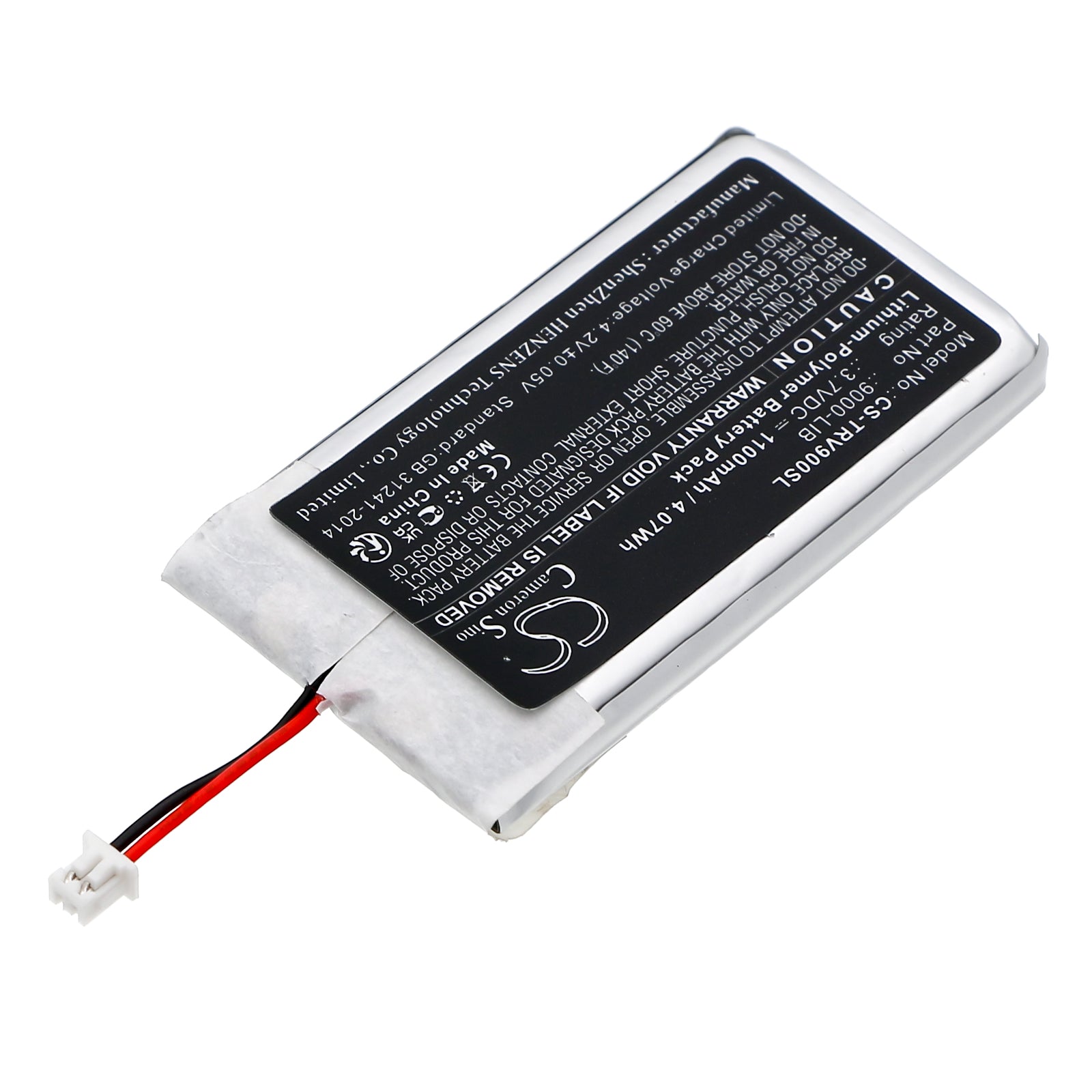 Li-Polymer, GPS, Navigator Battery fits Trail Tech Voyager, 3.7V, 1100mAh GPS, Navigator Cameron Sino Technology Limited