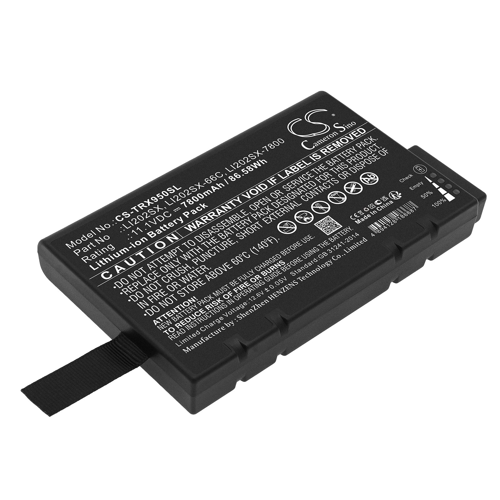 Li-ion, Equipment, Survey, Test Battery fits Tsi 3330, 6530-02, 11.1V, 7800mAh Equipment, Survey, Test Cameron Sino Technology Limited
