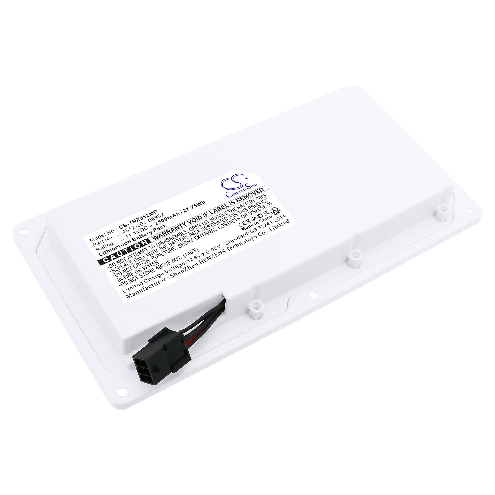Li-ion, Medical Battery fits Trixell 3543 Pr, 3543 Pr Wireless Portable Dete, 11.1V, 2500mAh Medical Cameron Sino Technology Limited