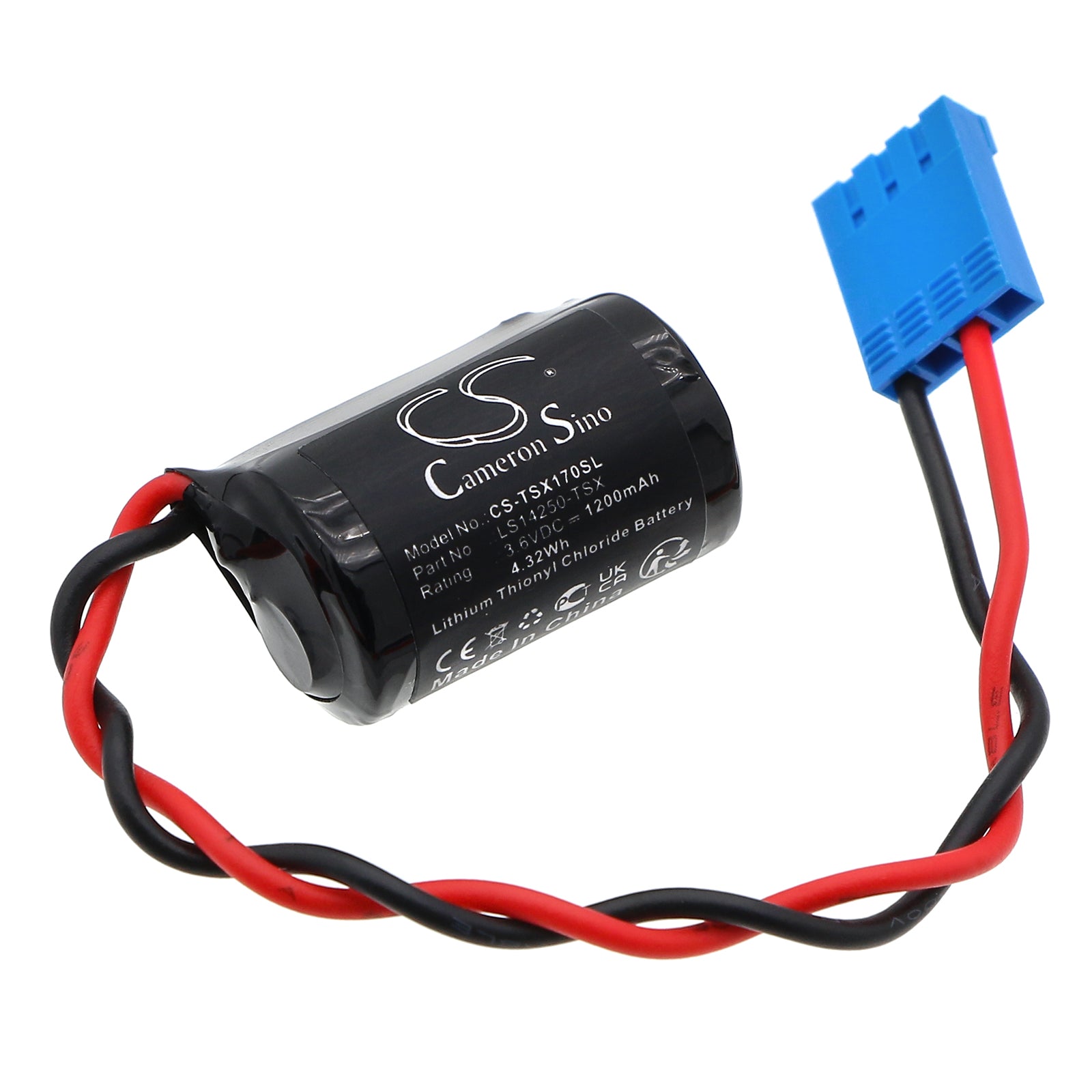 3.6V, Li-SOCl2, 1200mAh, Battery fits Schneider NUM 1020, NUM 1040, 4.32Wh PLC Cameron Sino Technology Limited