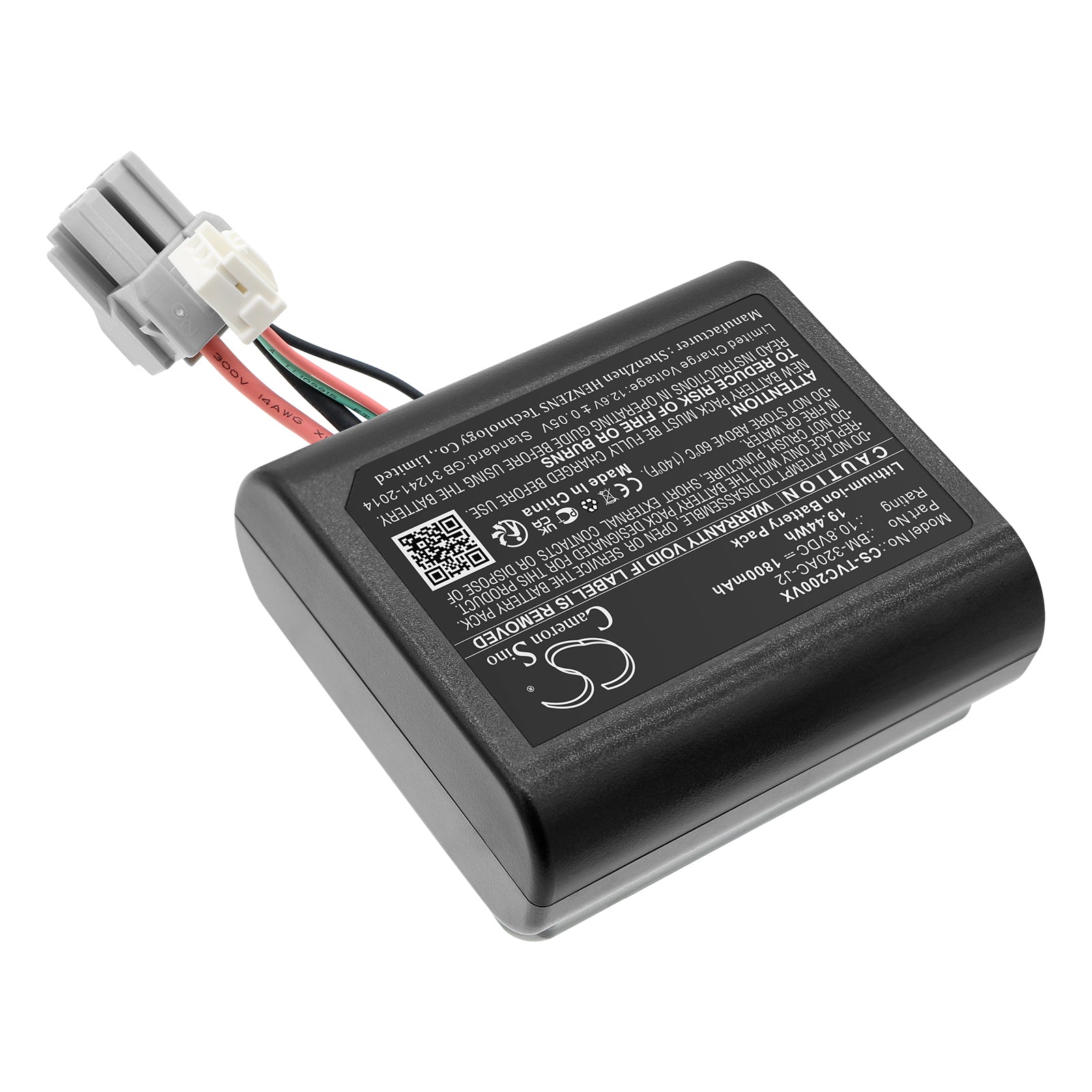Li-ion, Vacuum Battery fits Toshiba Vc-cls1, Vc-cls11, 10.8V, 1800mAh Vacuum Cameron Sino Technology Limited