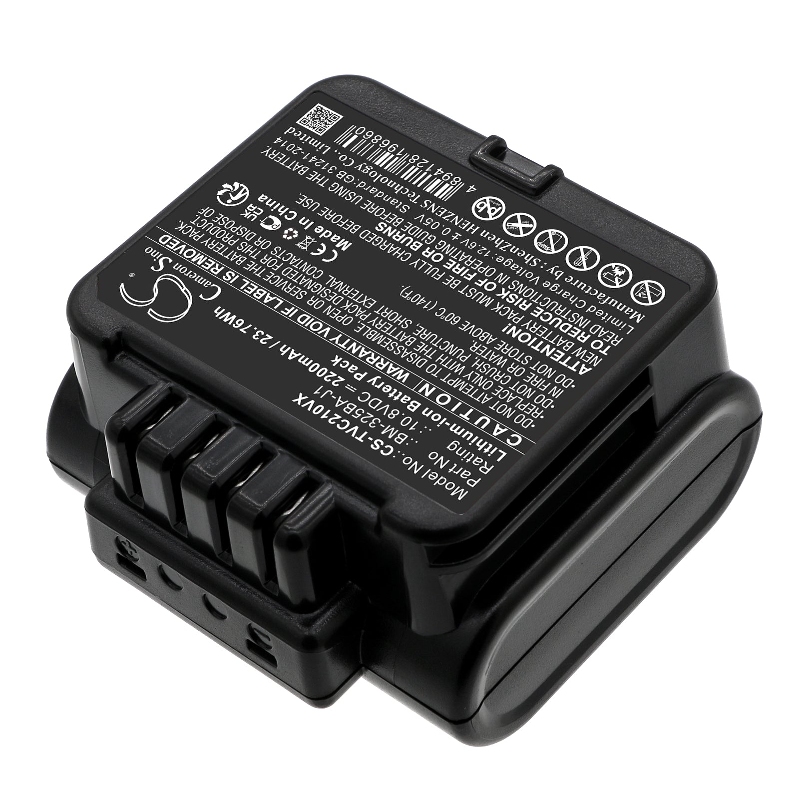 Li-ion, Vacuum Battery fits Toshiba Vc-clw21, Vc-clw21-n, 10.8V, 2200mAh Vacuum Cameron Sino Technology Limited
