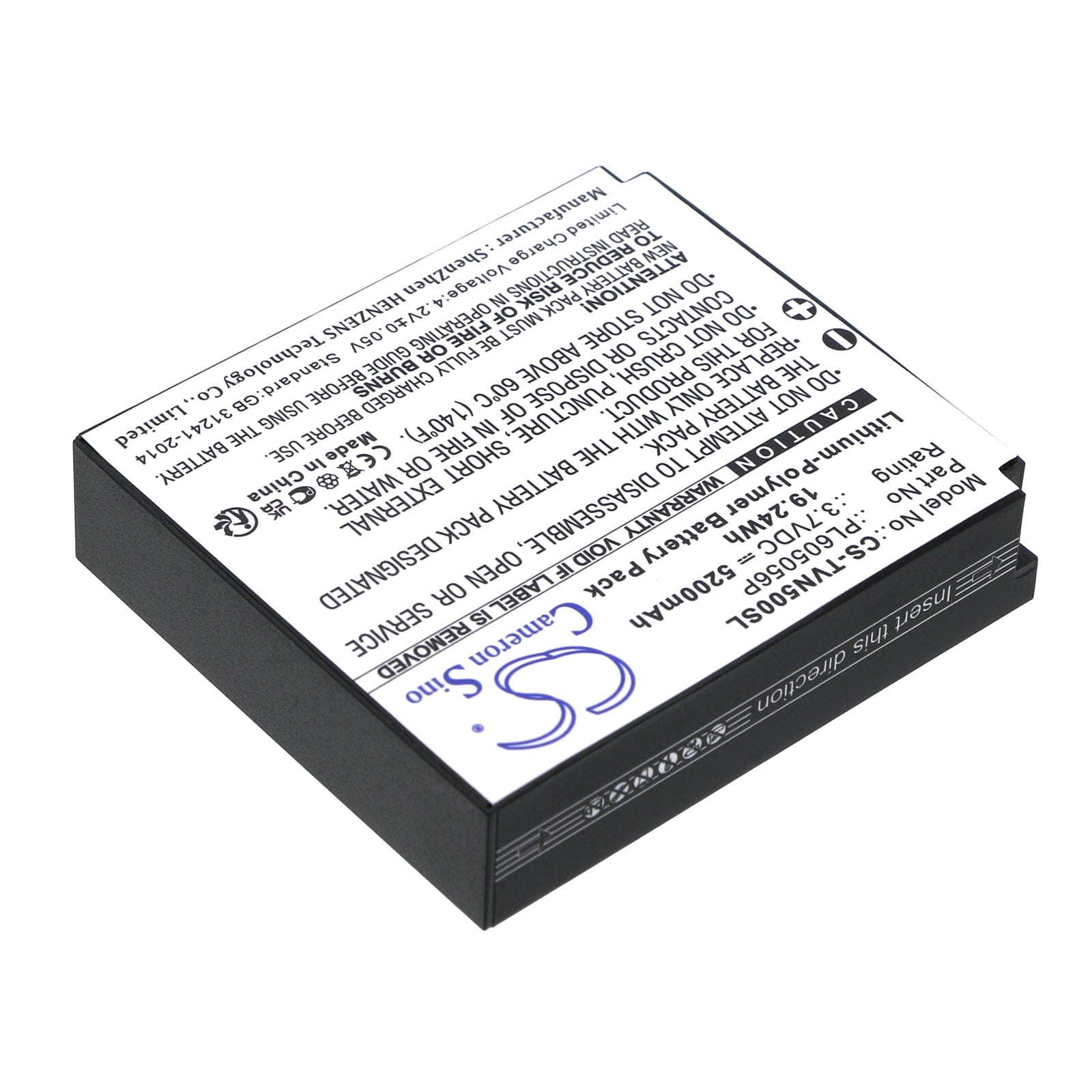 Li-Polymer, GPS, Navigator Battery fits Twonav Aventura, Aventura 500, 3.7V, 5200mAh GPS, Navigator Cameron Sino Technology Limited